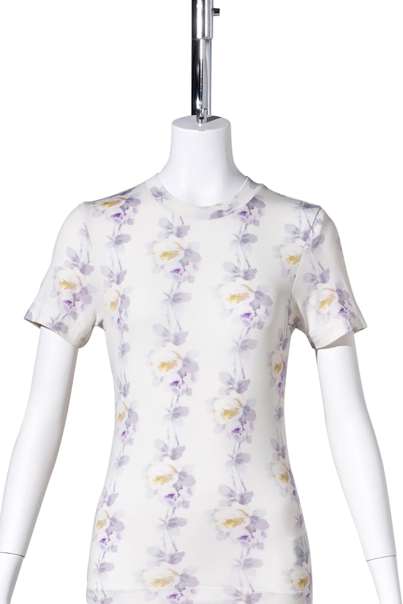 FITTED T-SHIRT / WHITE LILAC