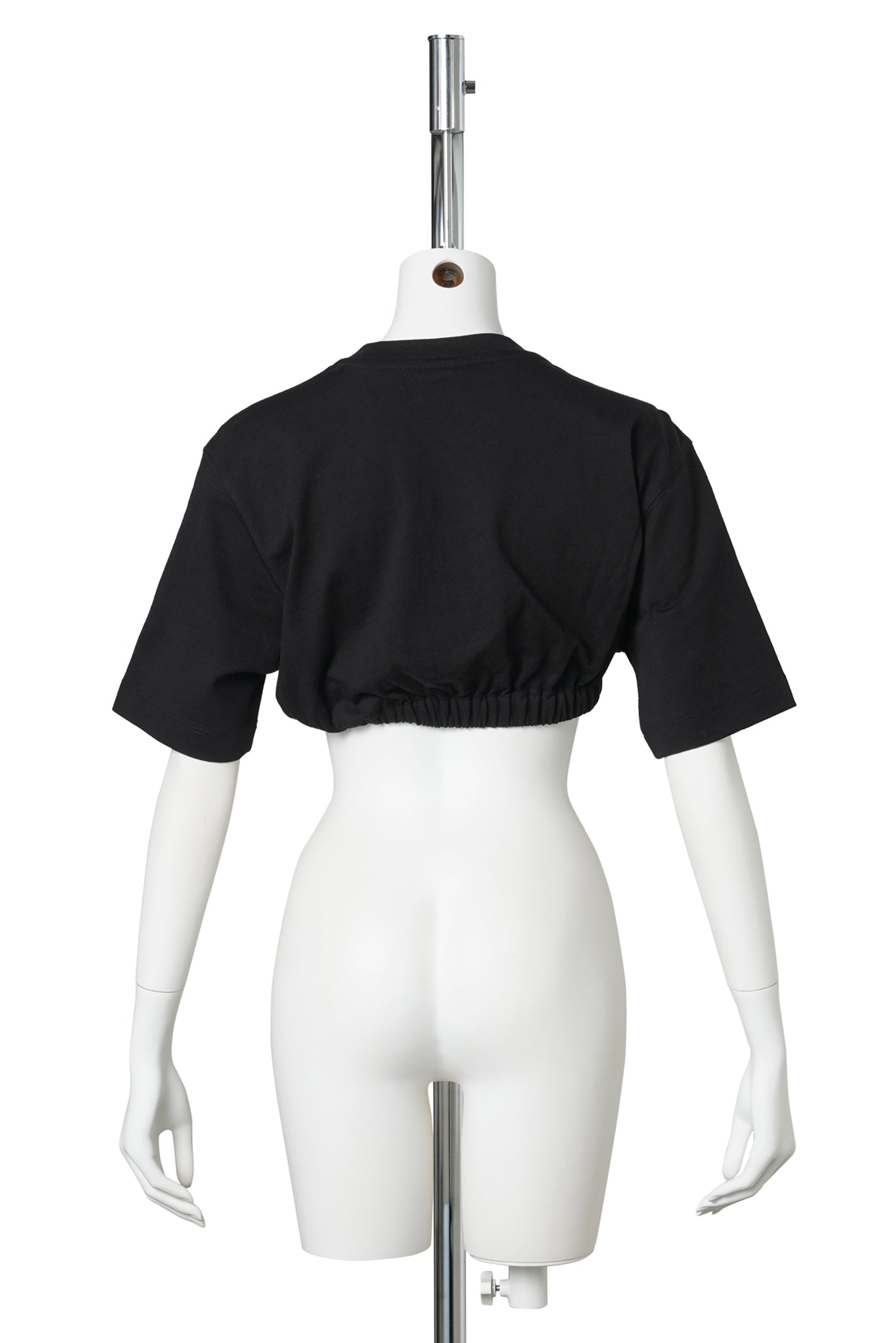 ROLLED UP T-SHIRT / BLACK
