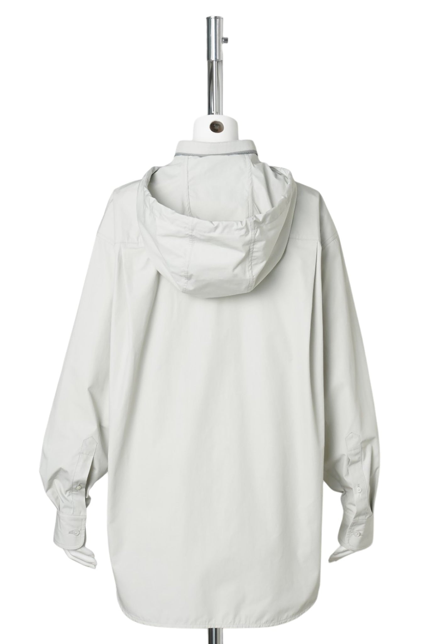 SHIRT W/TRACK HOOD / GREY