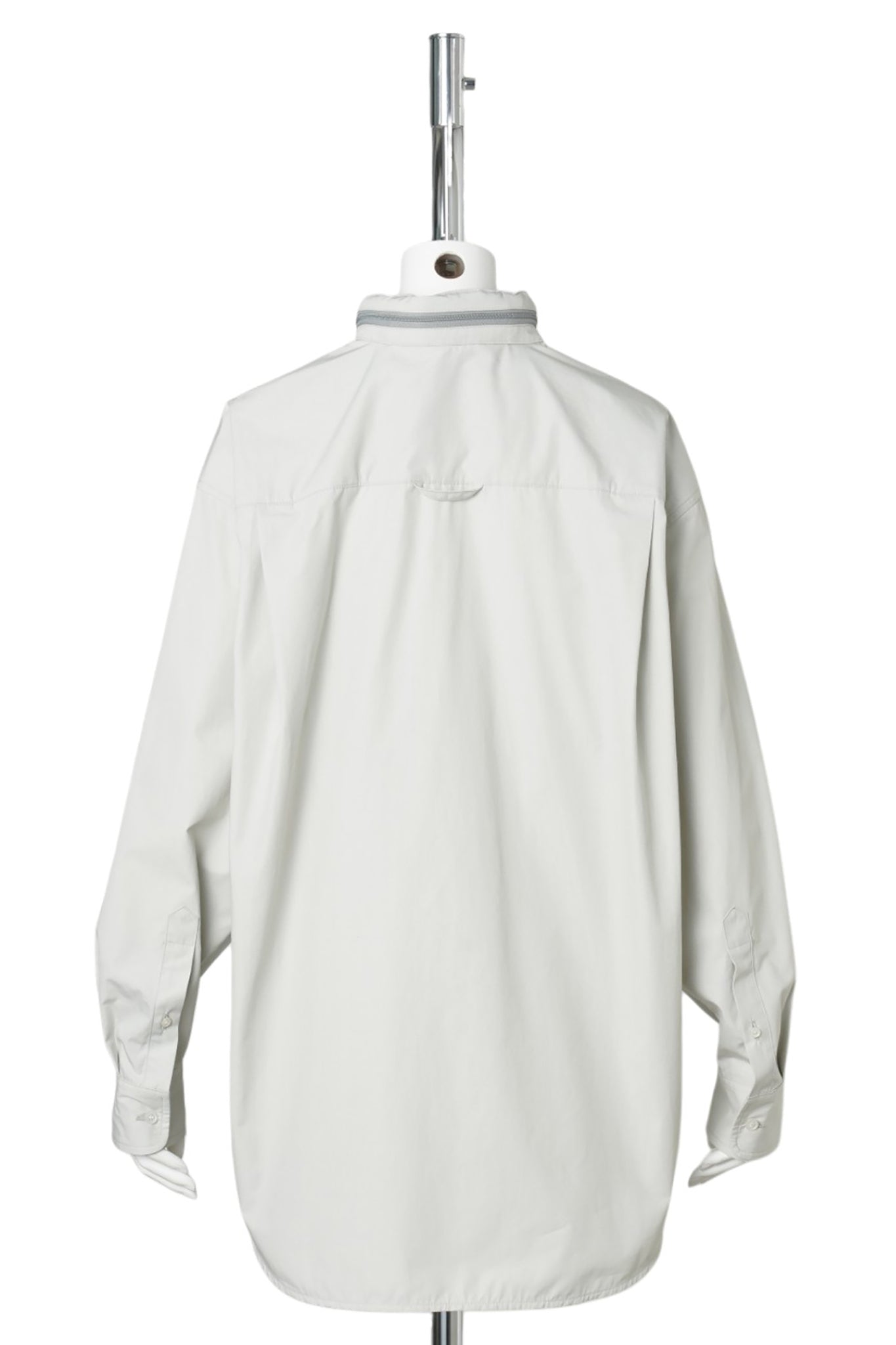 SHIRT W/TRACK HOOD / GREY