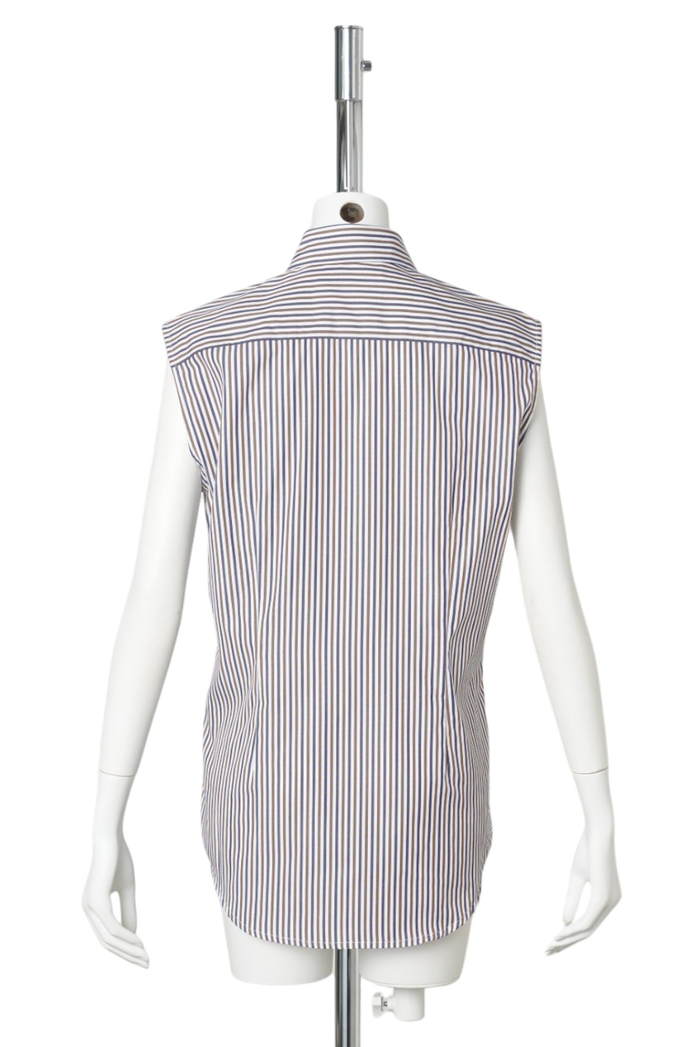 SLEEVELESS SLIM FIT WOMENS COMBO SHIRT / PURPLE / BROWN MULTI