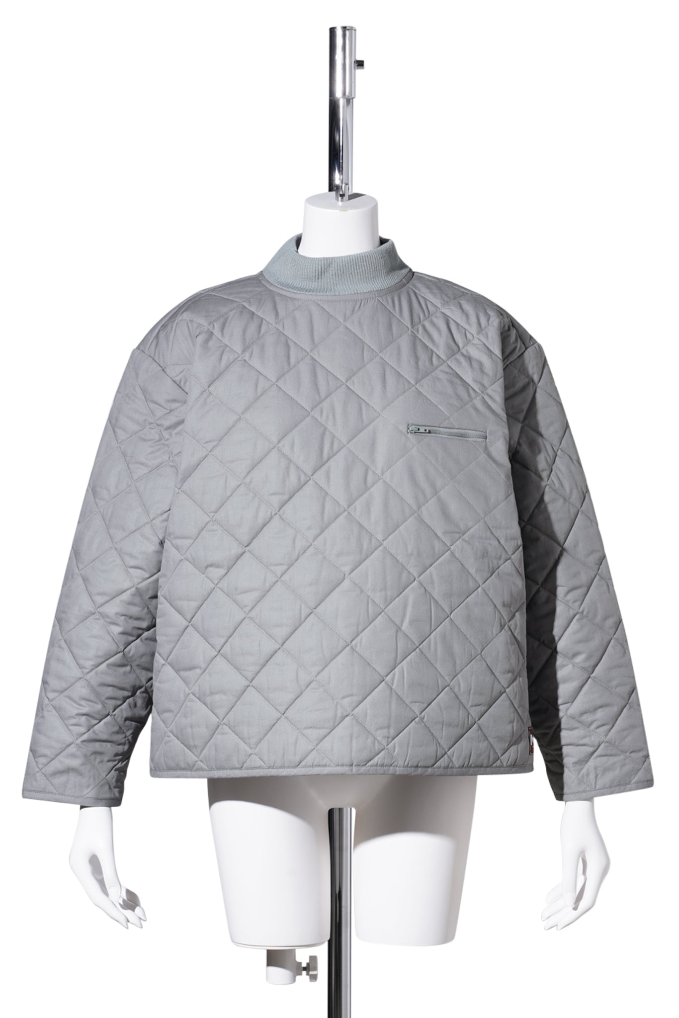 QUILTED SWEATSHIRT / GREY