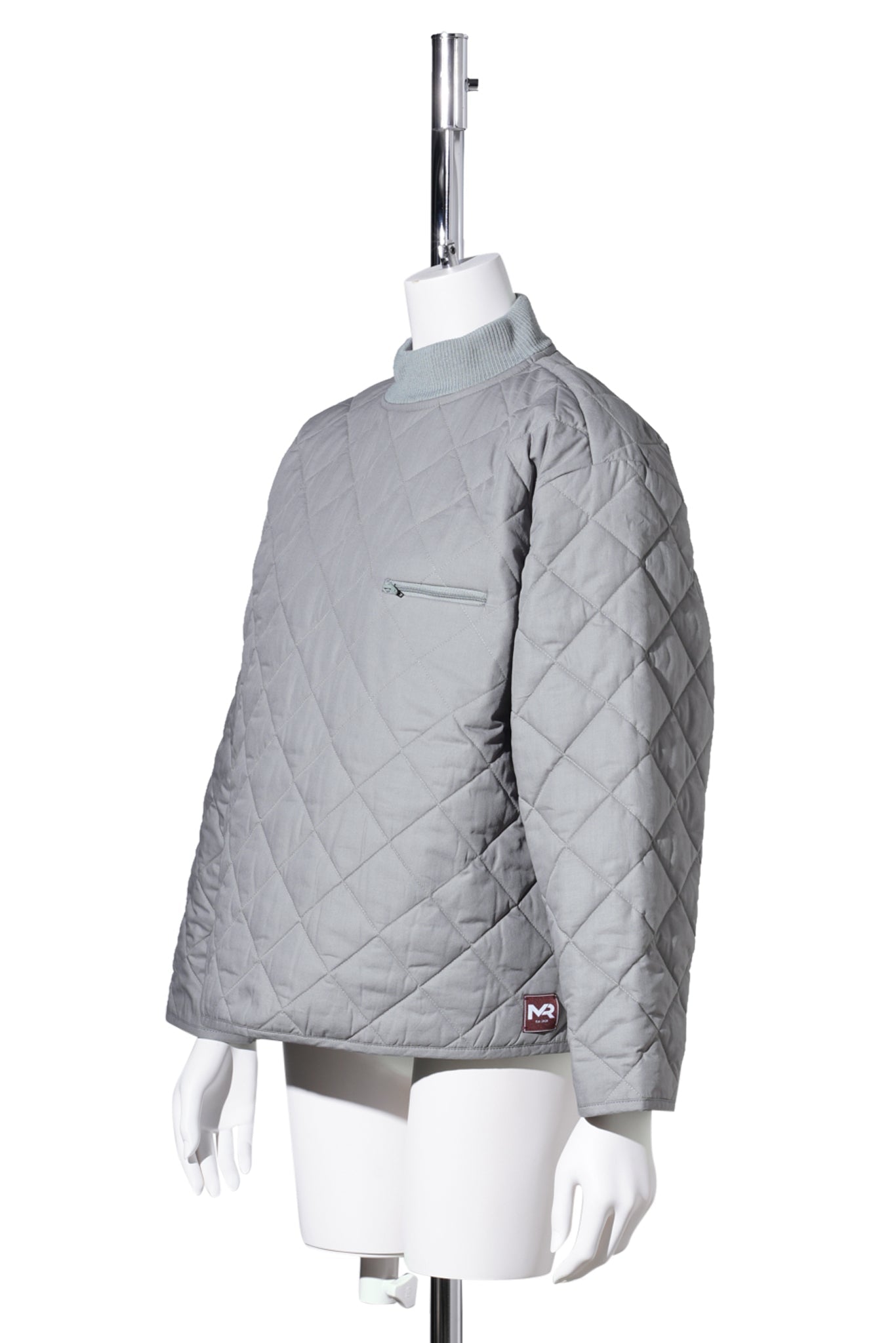 QUILTED SWEATSHIRT / GREY