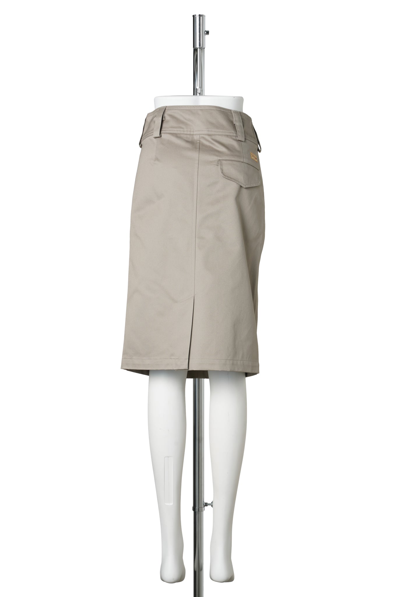 CHINO PENCIL SKIRT / STONE