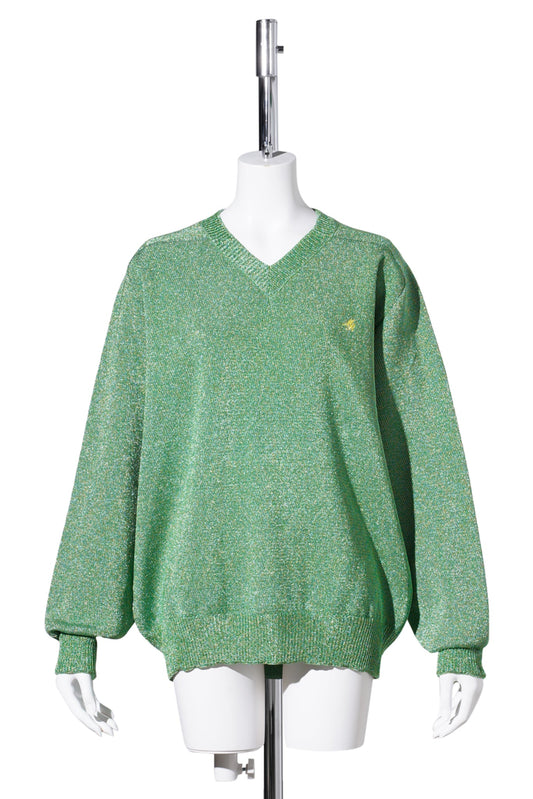 V-NECK SWEATER / GREEN