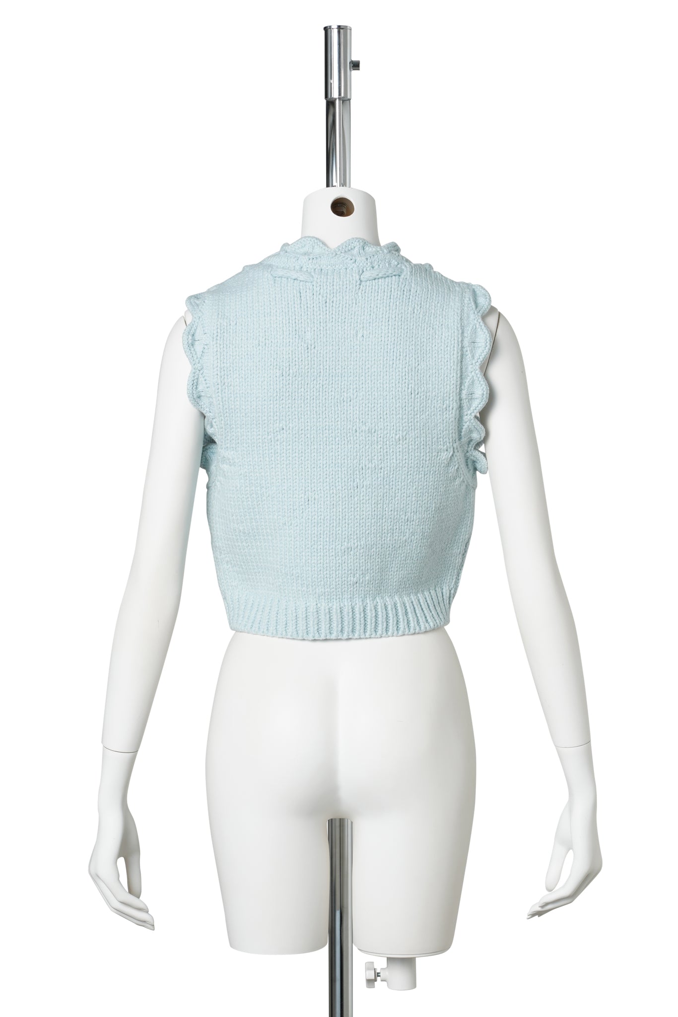 SLEEVELESS CROP TOP / PALE BLUE