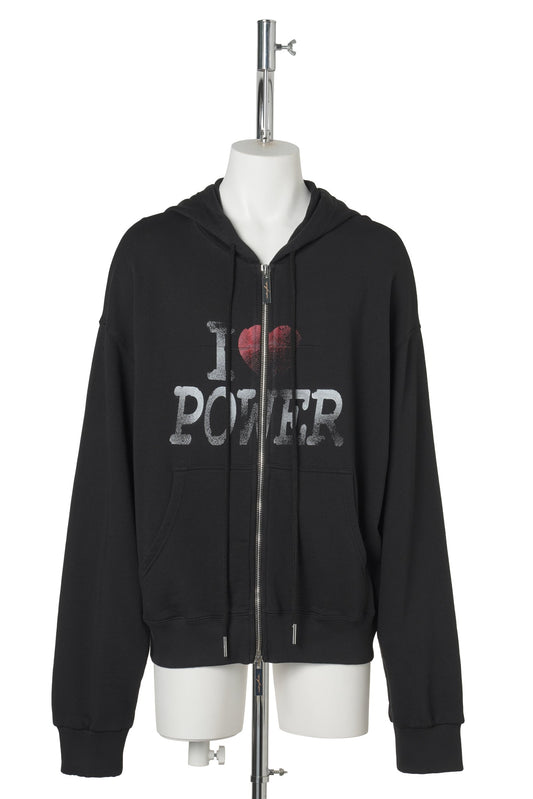 UNISEX POWER HOODIE / BLACK