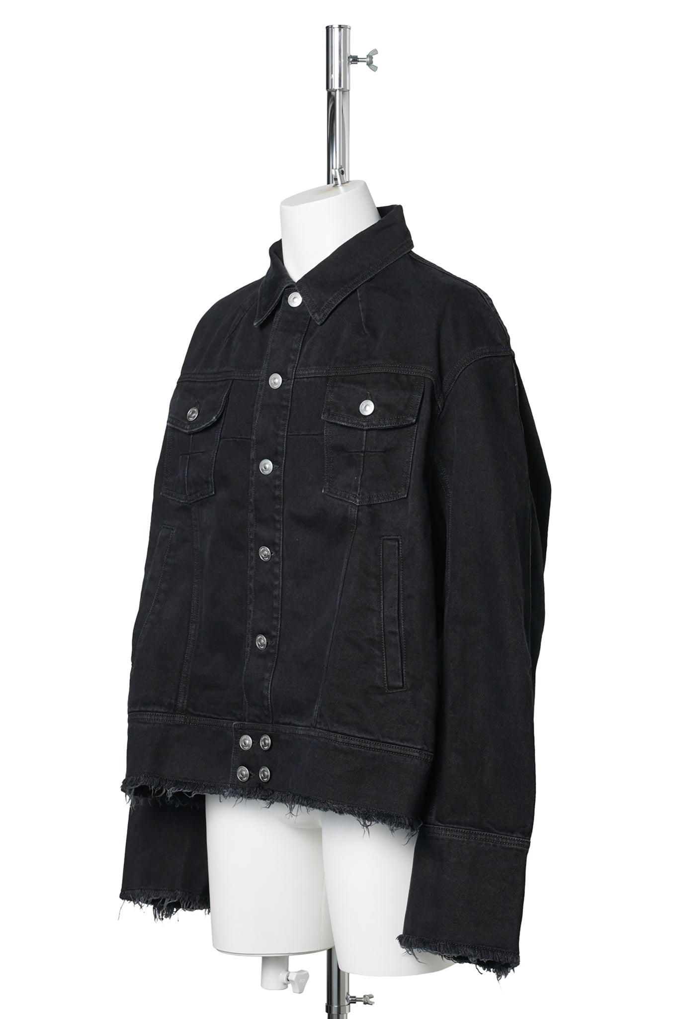MEN PIERRE M. DENIM JACKET WOVEN / BLACK