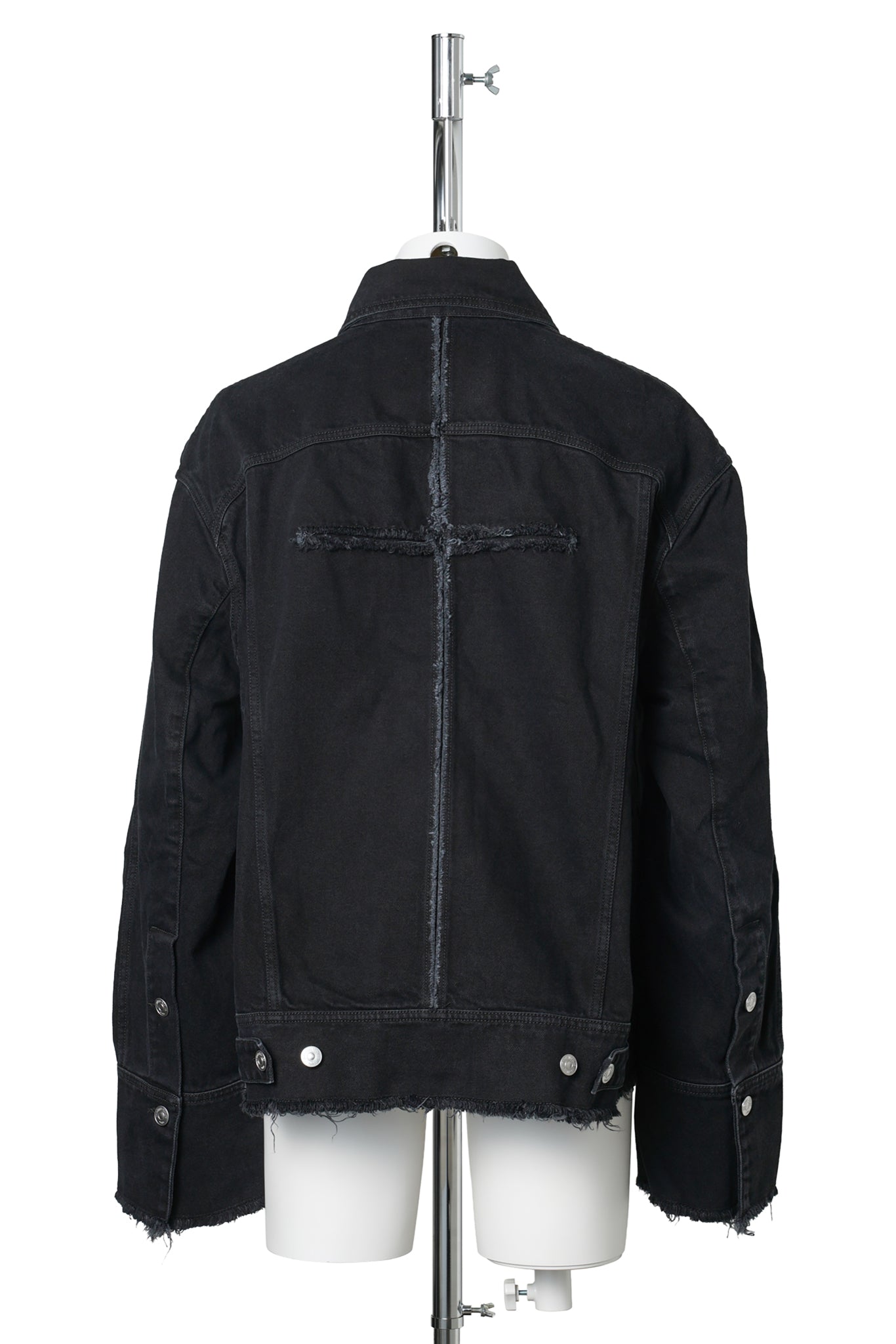 MEN PIERRE M. DENIM JACKET WOVEN / BLACK