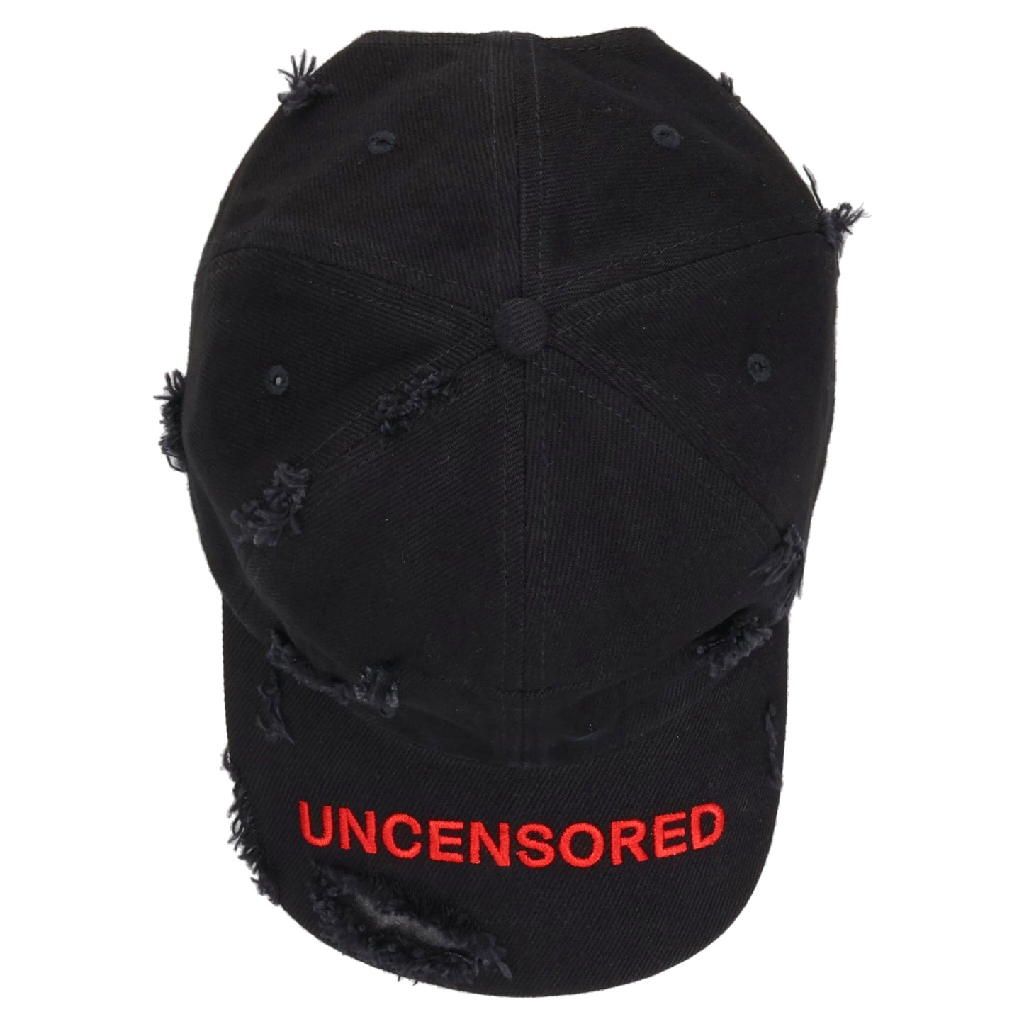 UNISEX UNCENSORED CAP WOVEN / BLACK
