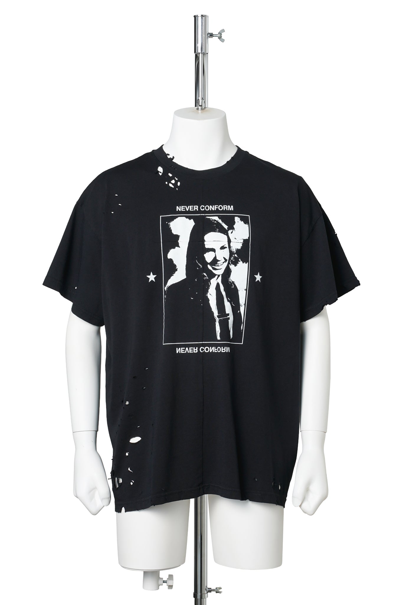 UNISEX HANNAH TEE KNIT / BLACK
