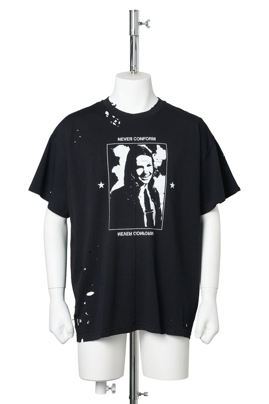 UNISEX HANNAH TEE KNIT / BLACK