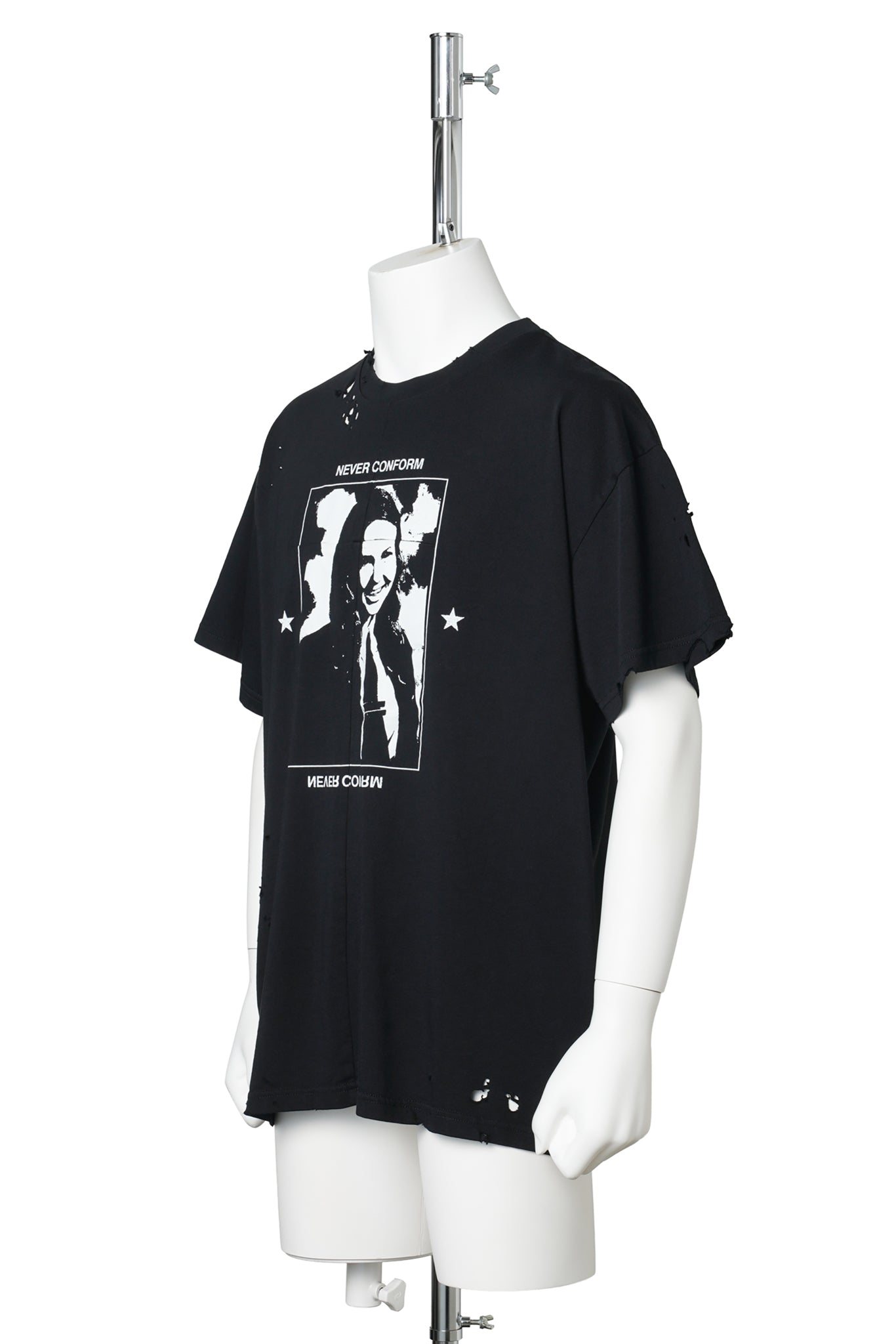 UNISEX HANNAH TEE KNIT / BLACK
