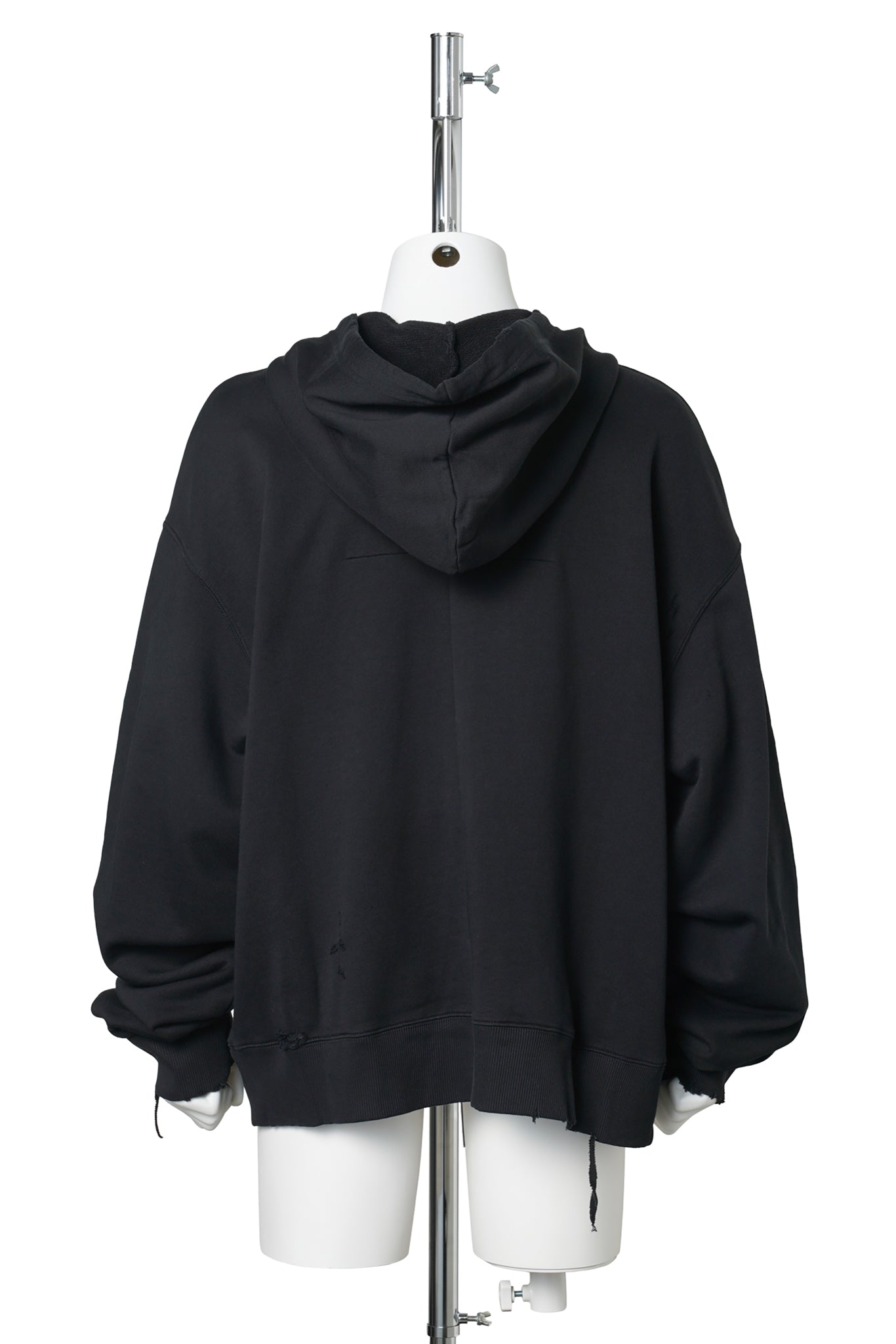 UNISEX CUL HOODIE KNIT / BLACK