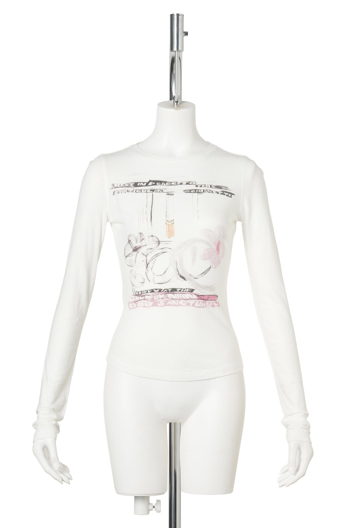 CIGGIE L/S T-SHIRT / WHITE