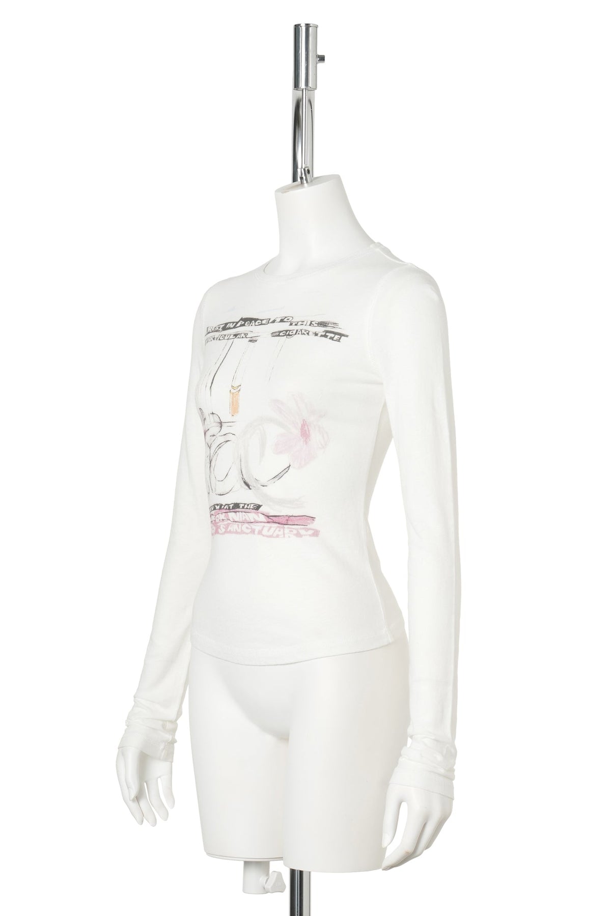 CIGGIE L/S T-SHIRT / WHITE