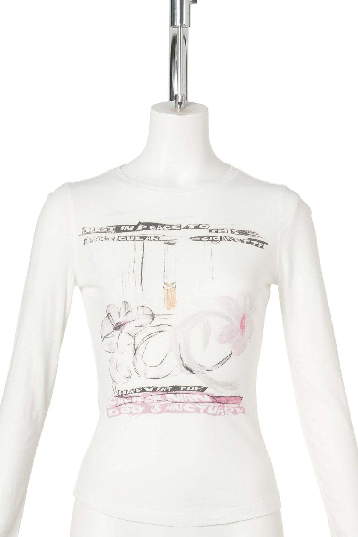 CIGGIE L/S T-SHIRT / WHITE