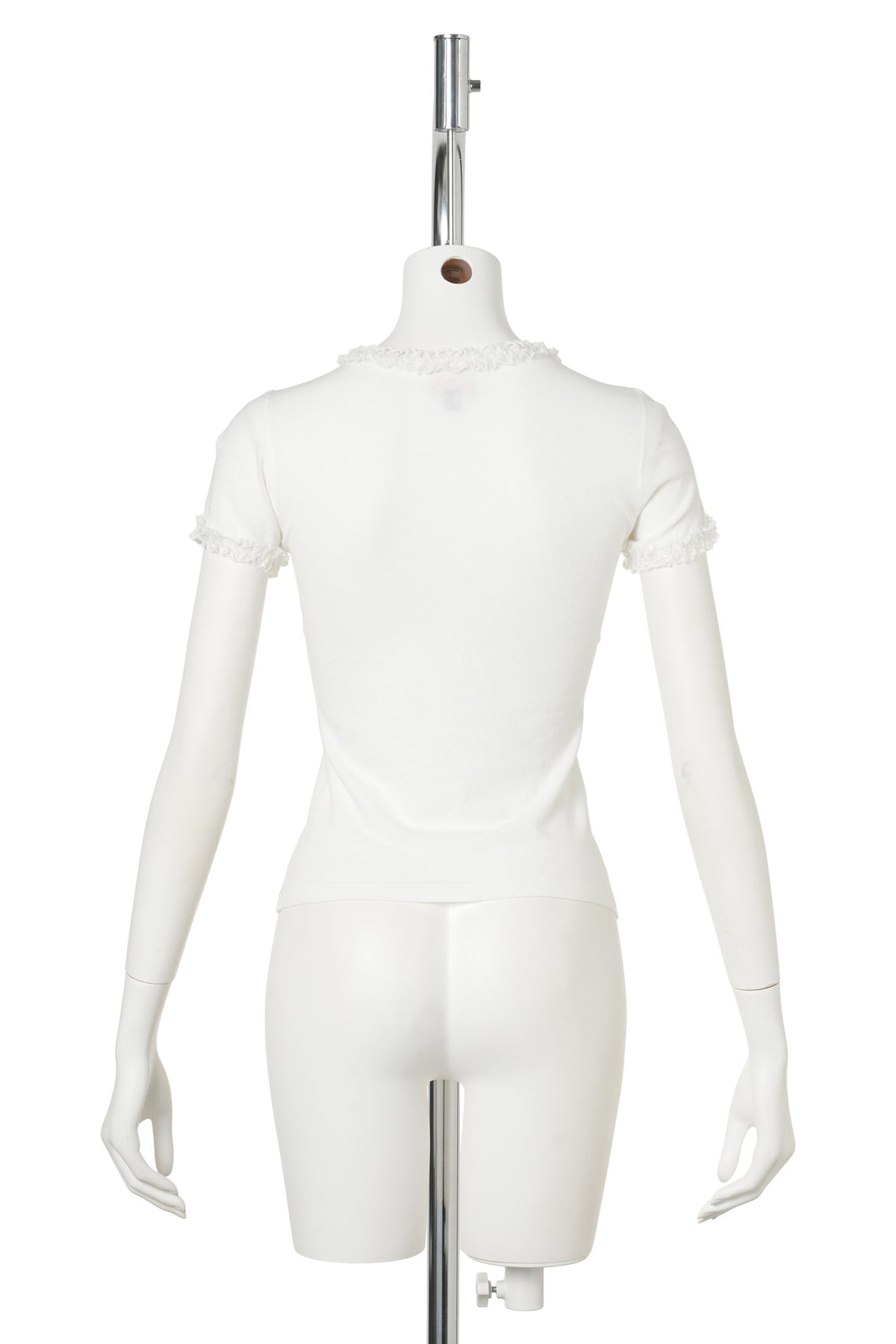 DREAMY BABY TEE(WITH LACE TRIM) / WHITE