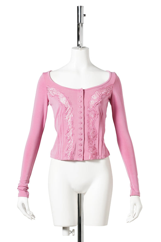 SWEETHEART CARDIGAN / PINK