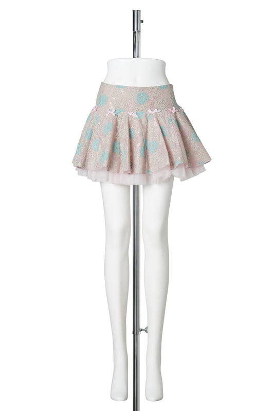ANGELINA SKIRT / BEIGE MULTI