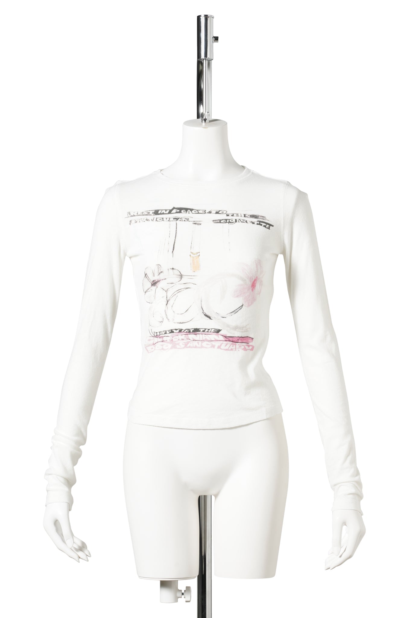 CIGGIE L/S T-SHIRT / WHITE