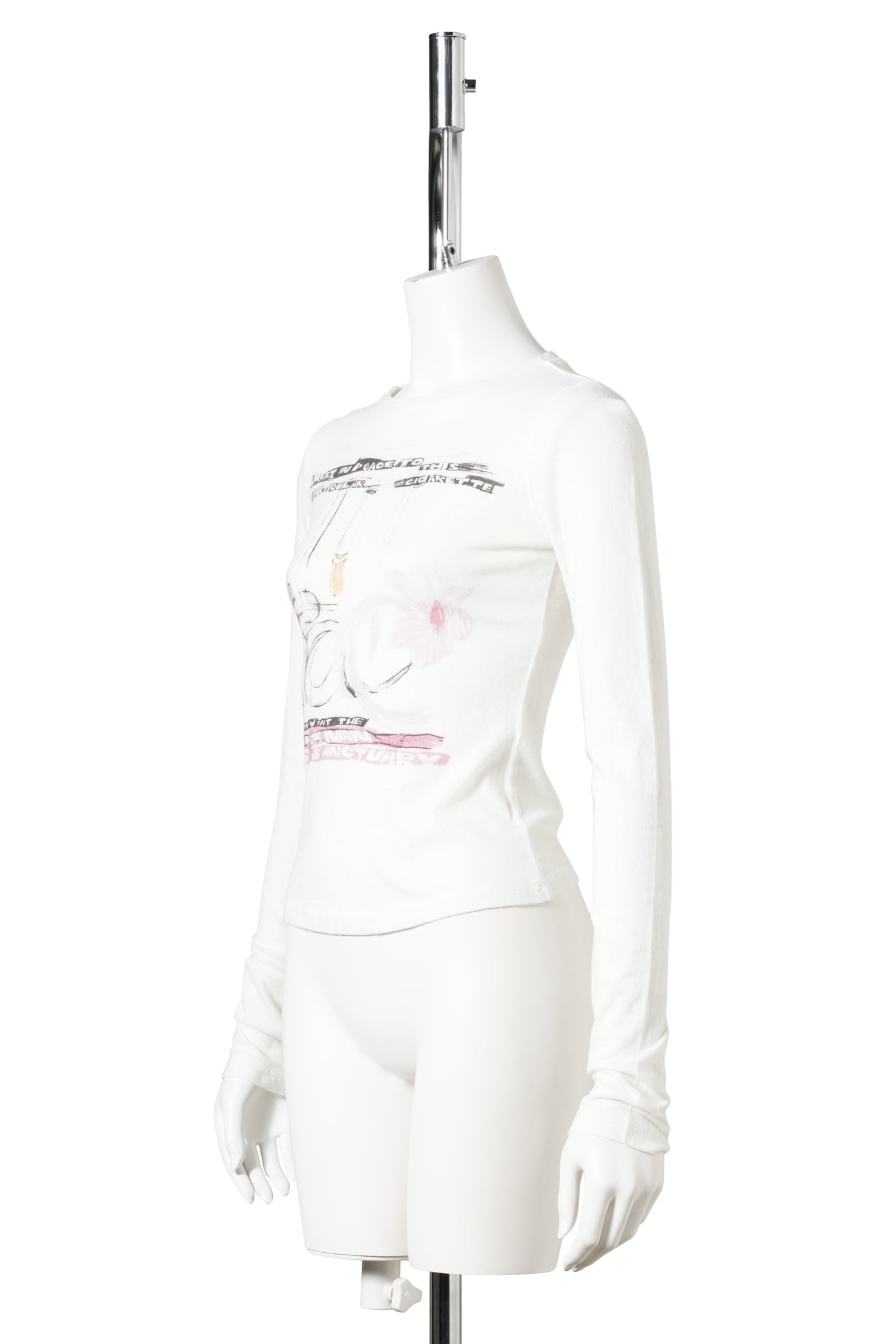 CIGGIE L/S T-SHIRT / WHITE