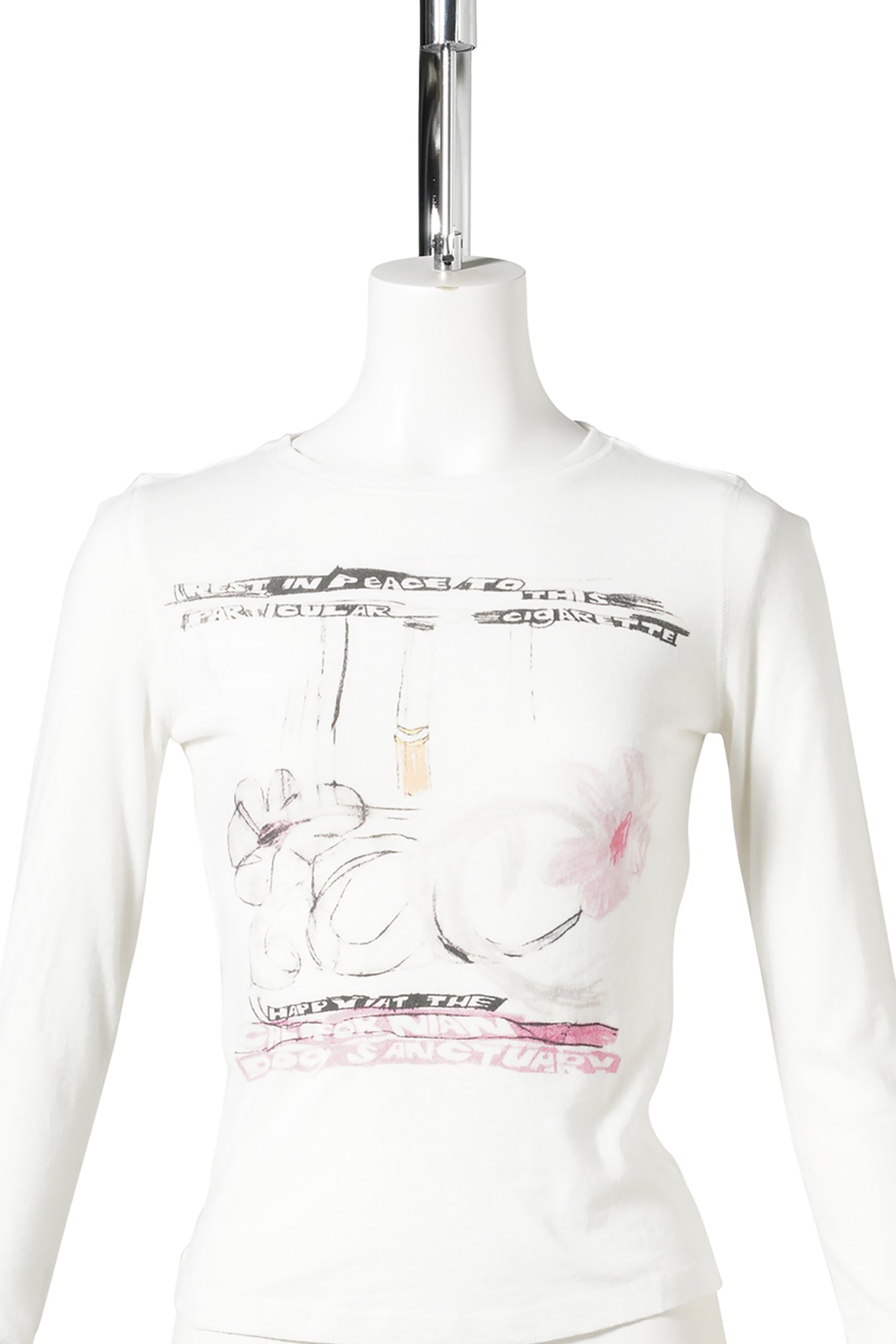 CIGGIE L/S T-SHIRT / WHITE