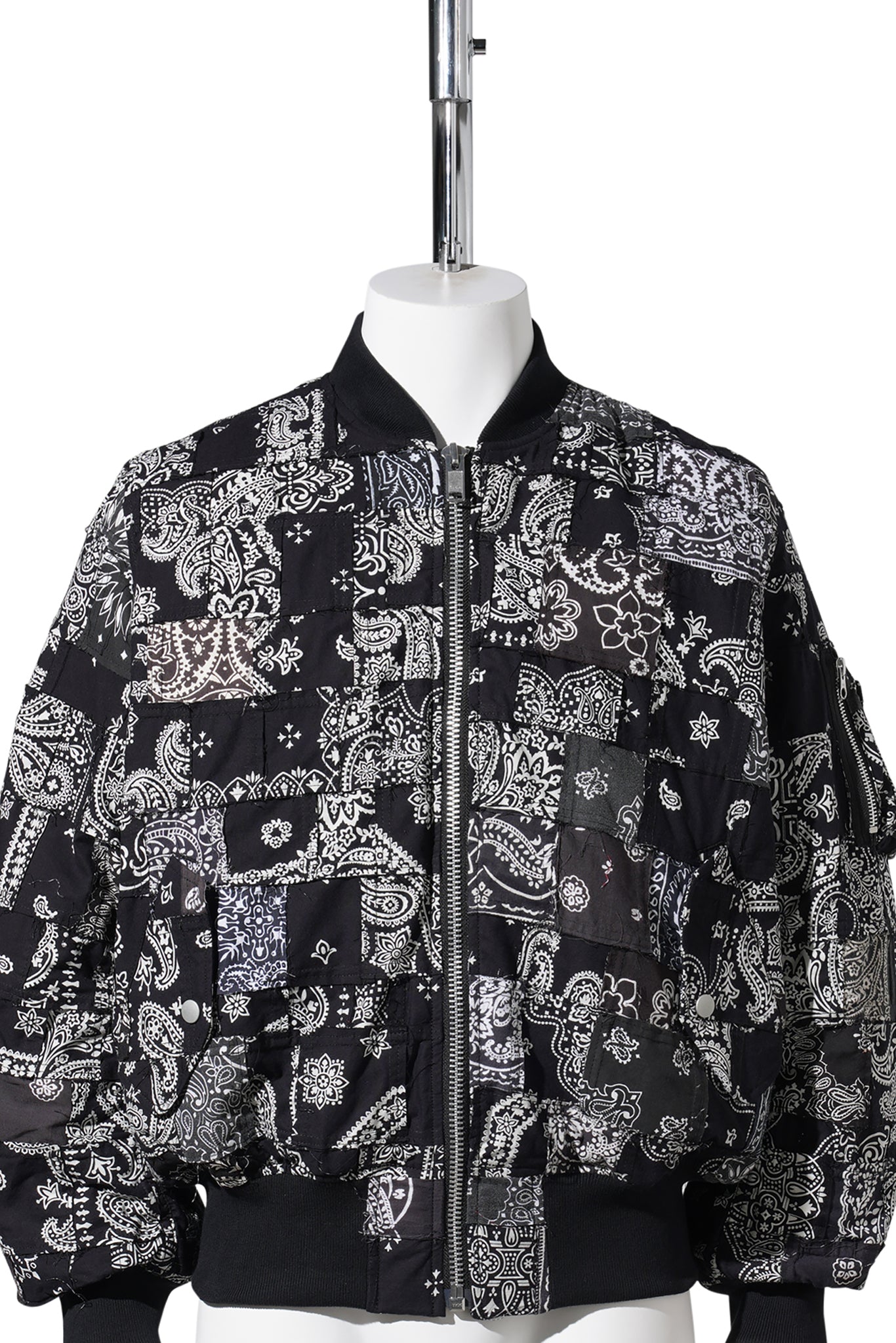 BANDANA PATCHWORK MA-1 / BLACK
