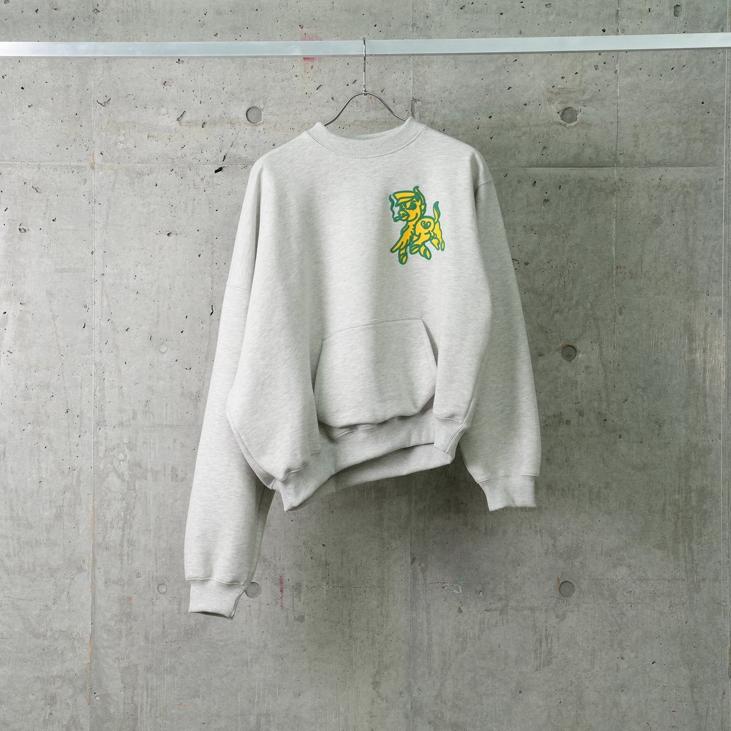 TWISTED SWEATSHIRT / 280:LIGHT GREY