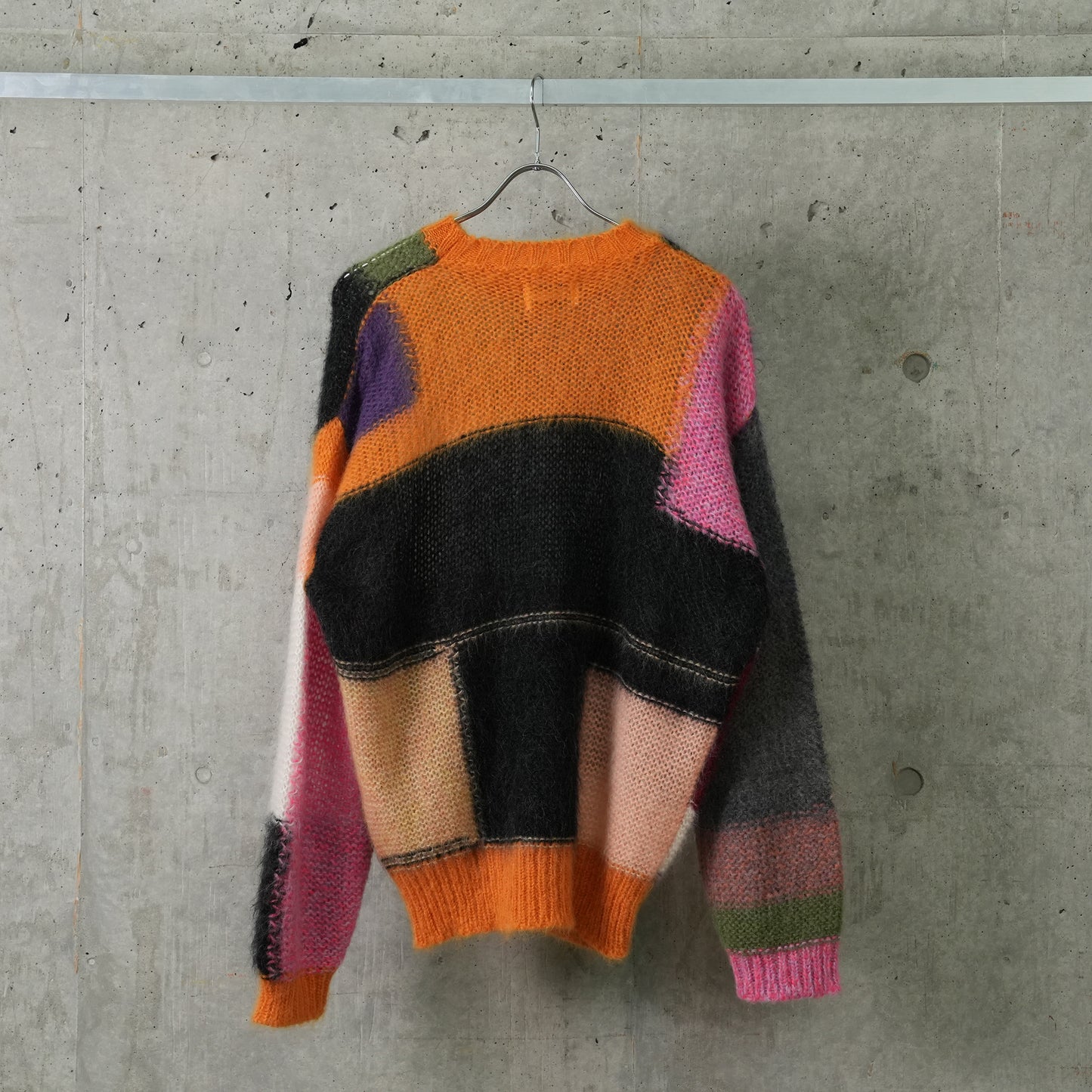 ARLECCHINO MOHAIR / 448:ORANGE/WHITE/GREEN