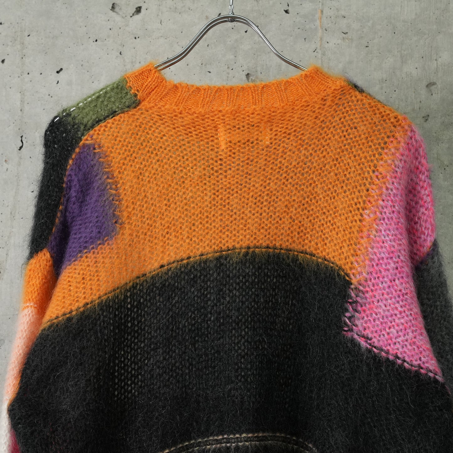 ARLECCHINO MOHAIR / 448:ORANGE/WHITE/GREEN