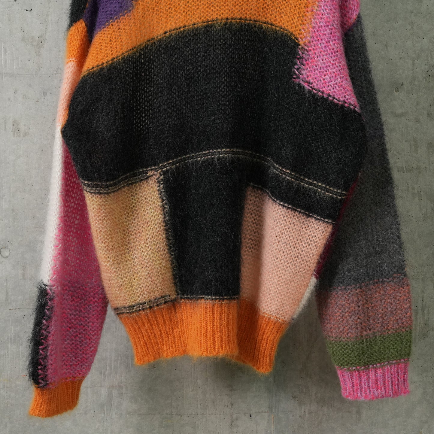 ARLECCHINO MOHAIR / 448:ORANGE/WHITE/GREEN