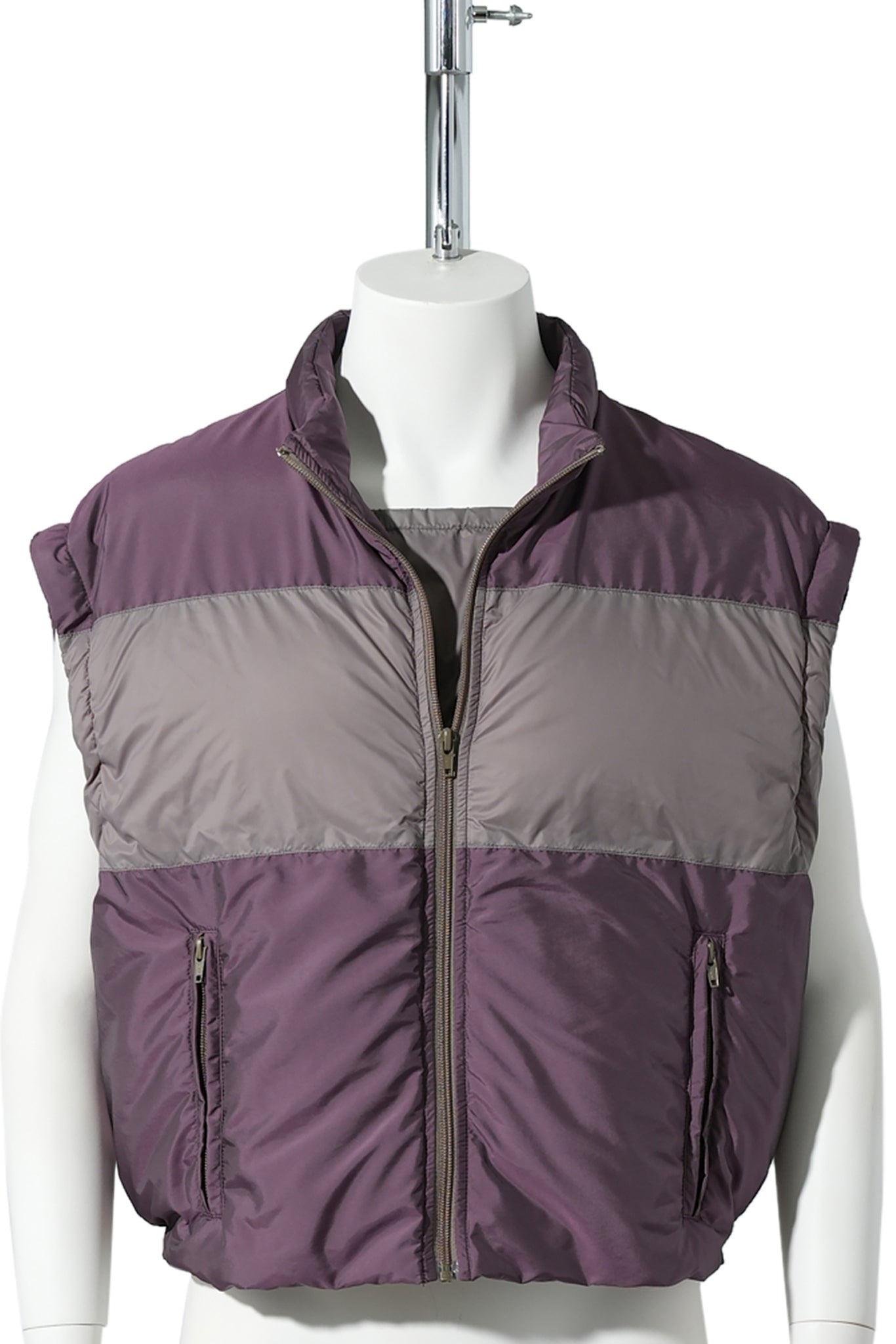 PUFFER VEST / MLN488:AUBERGINE