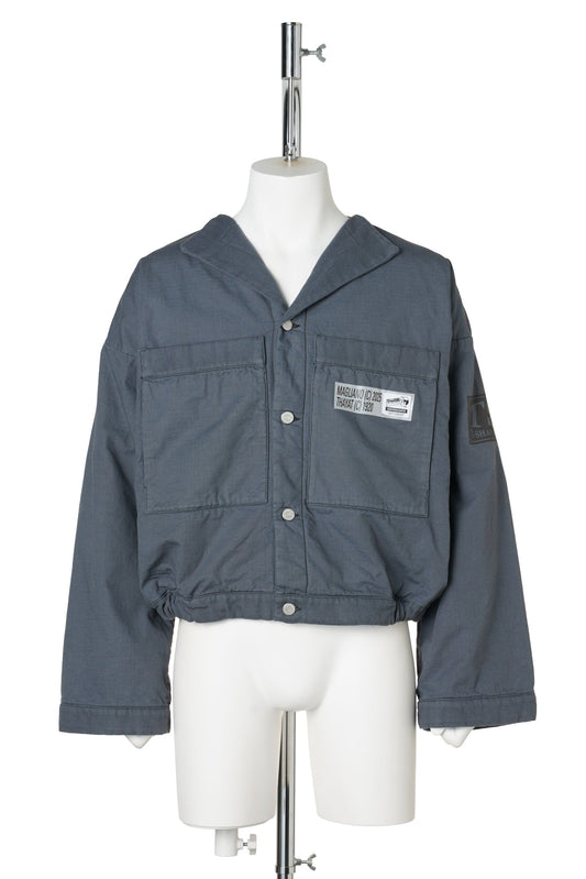 T SHAPE JACKET / DUSTYBLUE