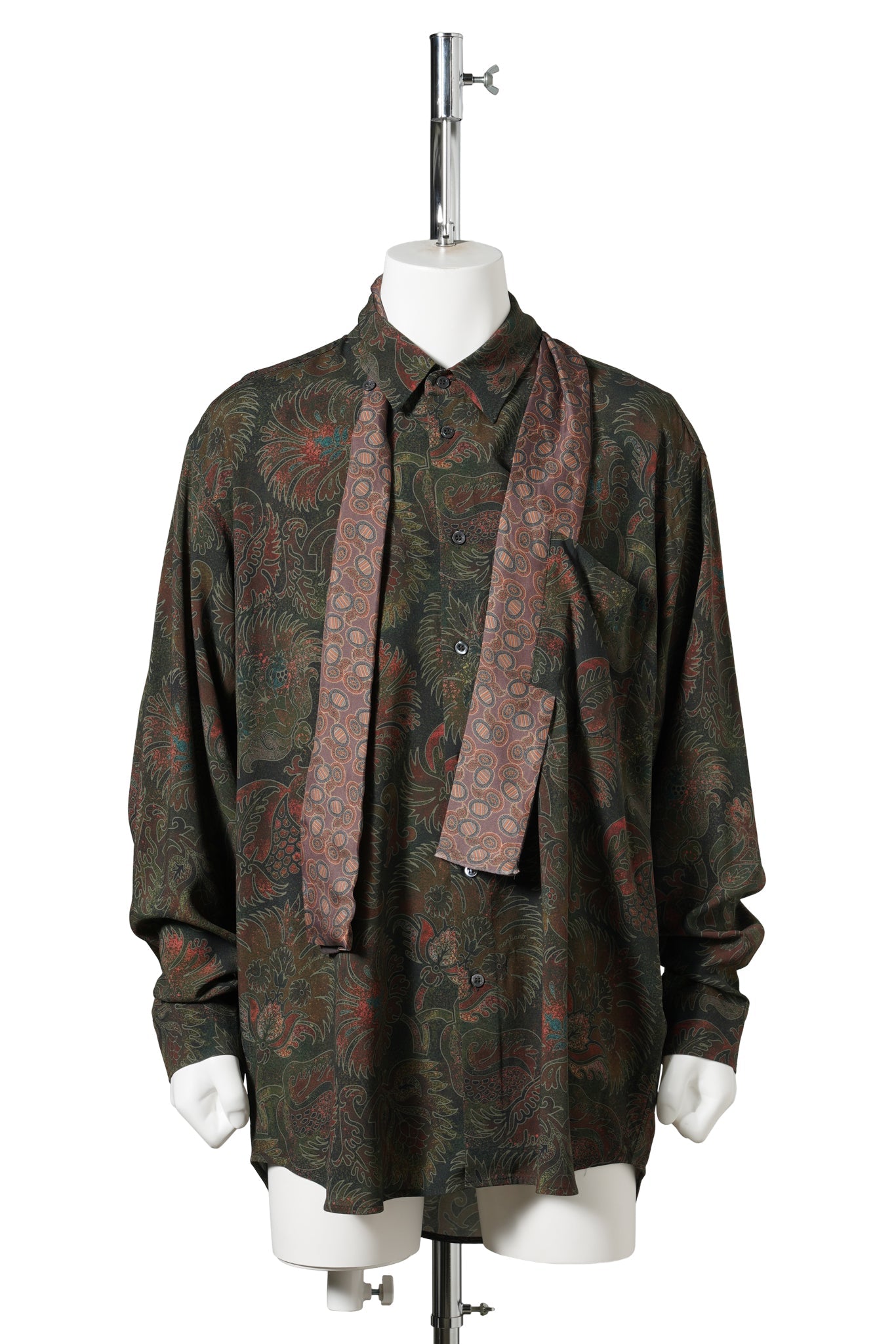 LIQUID PENNA LONG SLEEVE / 56:POMENGRADE GREEN