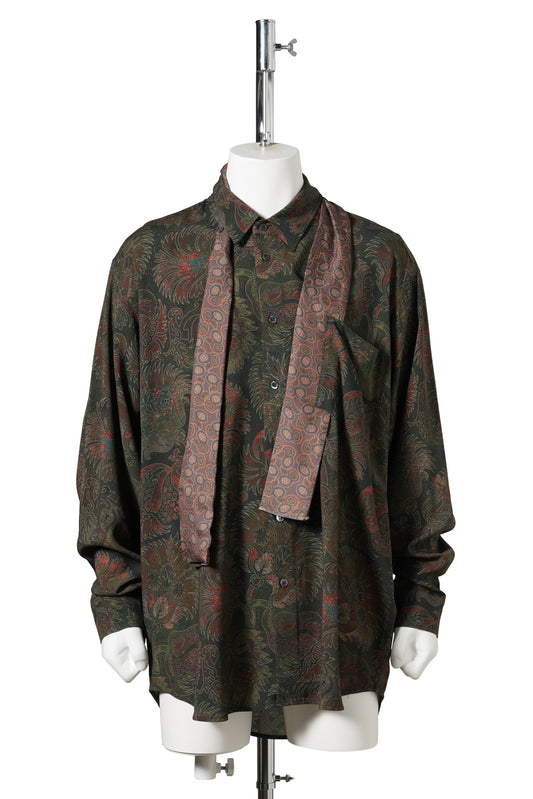 LIQUID PENNA LONG SLEEVE / 56:POMENGRADE GREEN