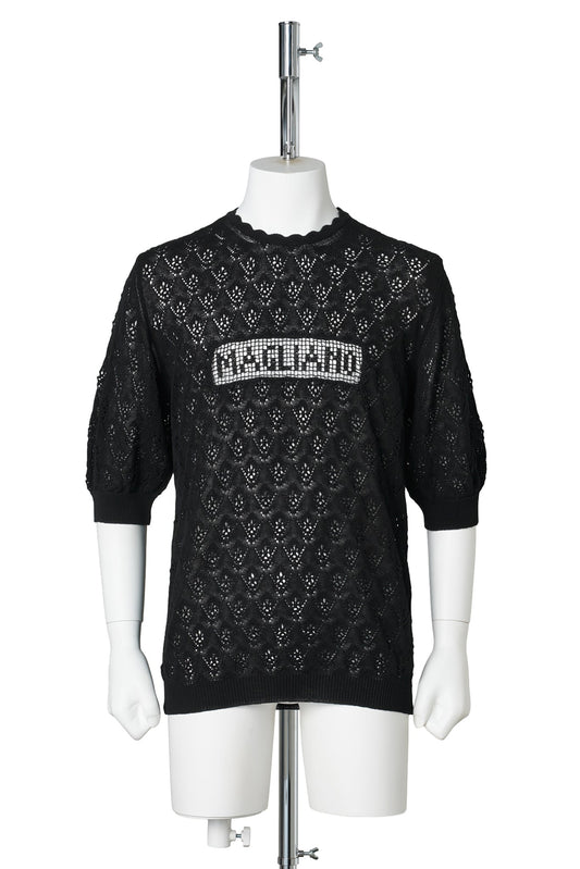COMUNIONE KNITTED TEE / BLACK