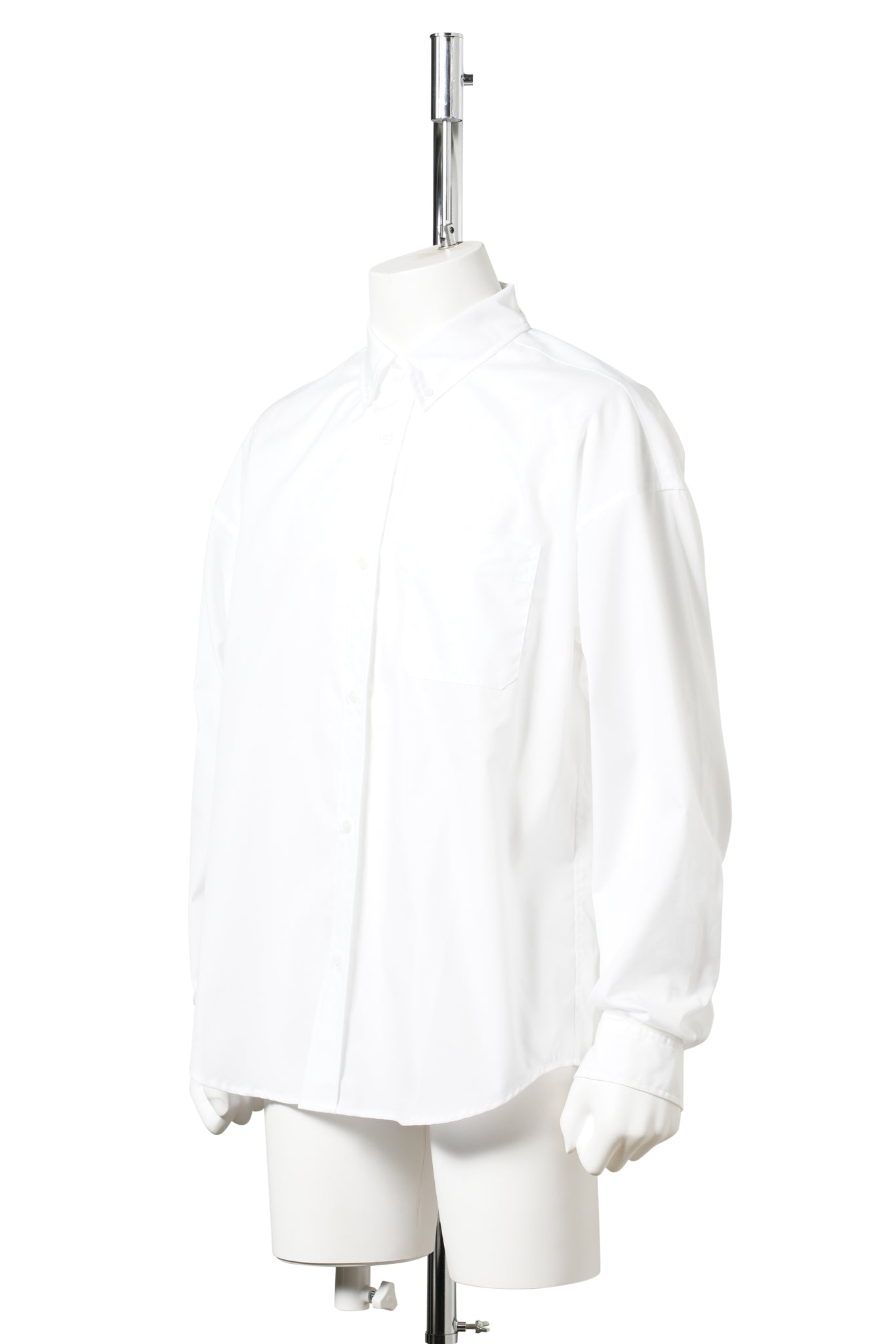 MMW POPLIN BUTTON UP SHIRT / WHITE