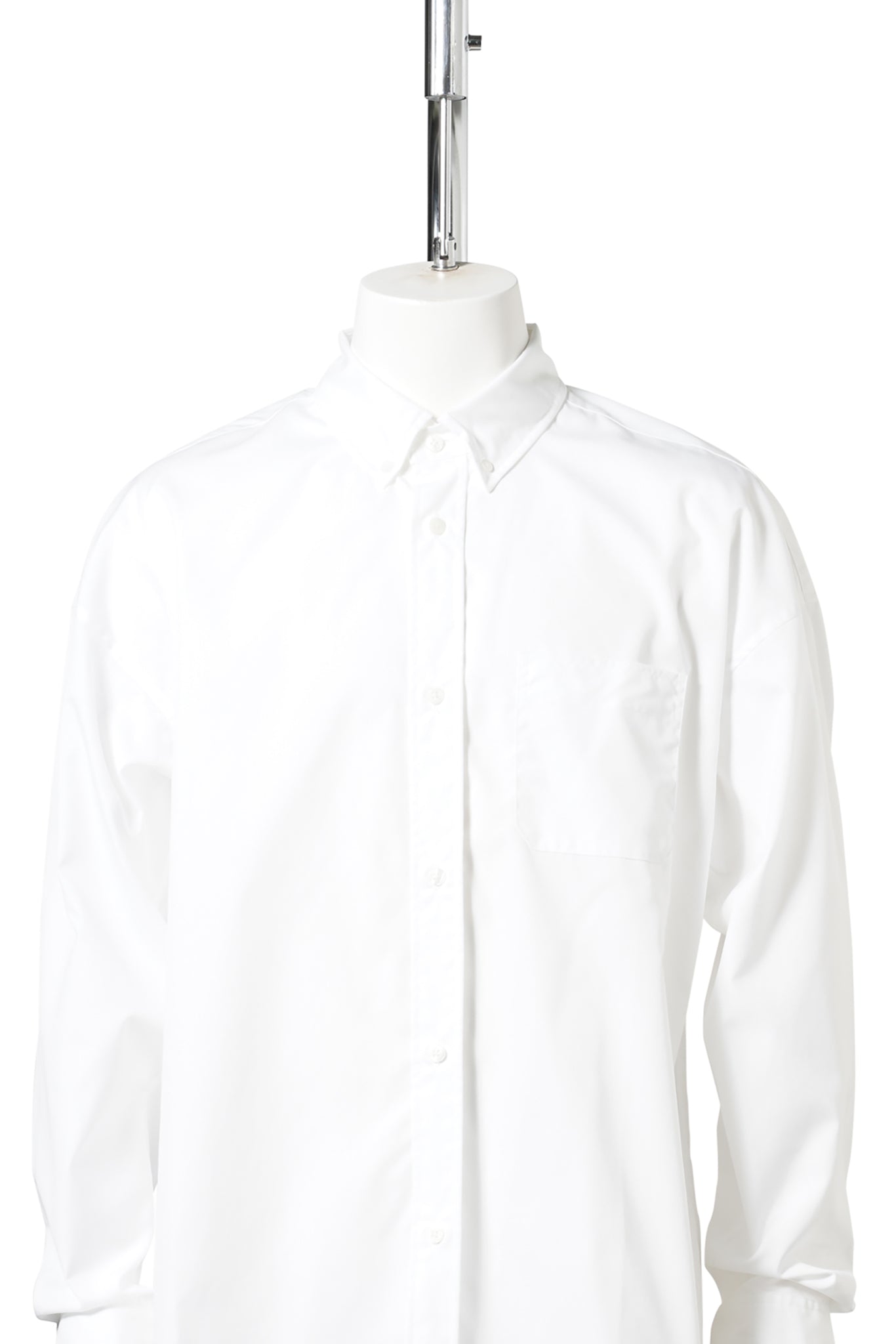 MMW POPLIN BUTTON UP SHIRT / WHITE