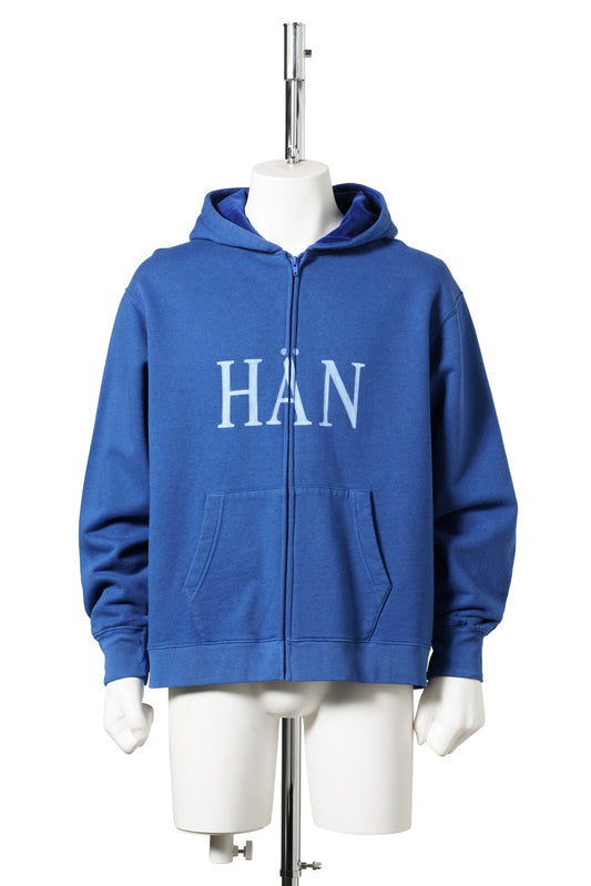 ZIP UP HOODIE / BLUE
