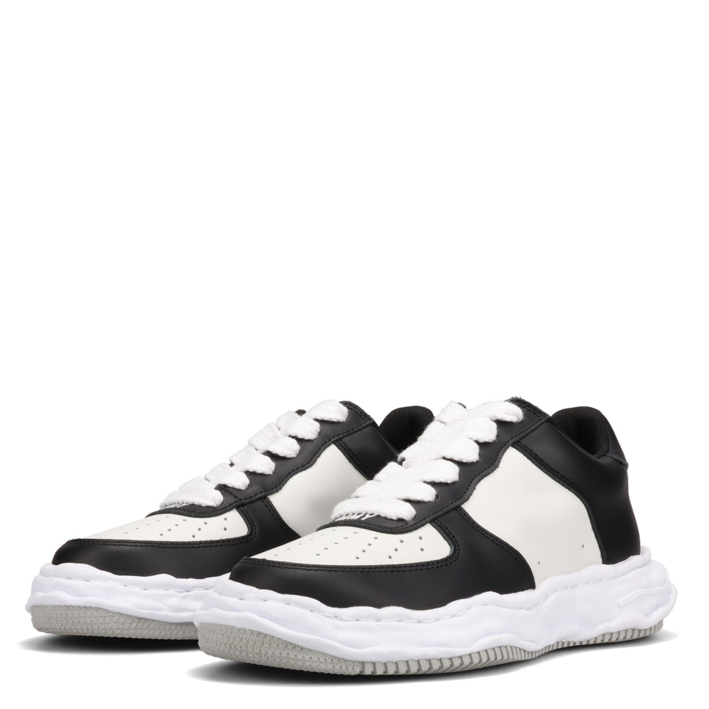 WAYNE LOW/LEATHER / 115:BLK/WHT