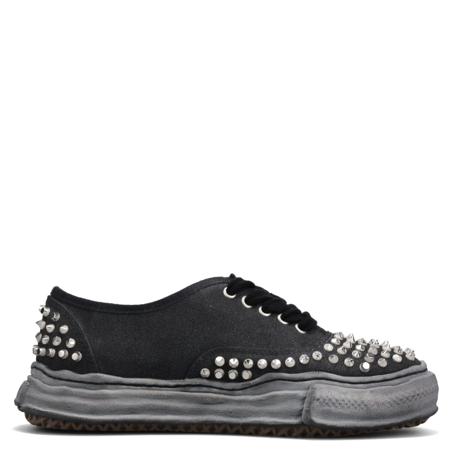 BAKER STUDDED LOW / 129:BLK/BLK