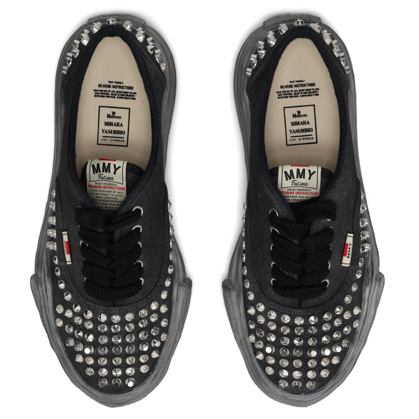 BAKER STUDDED LOW / 129:BLK/BLK