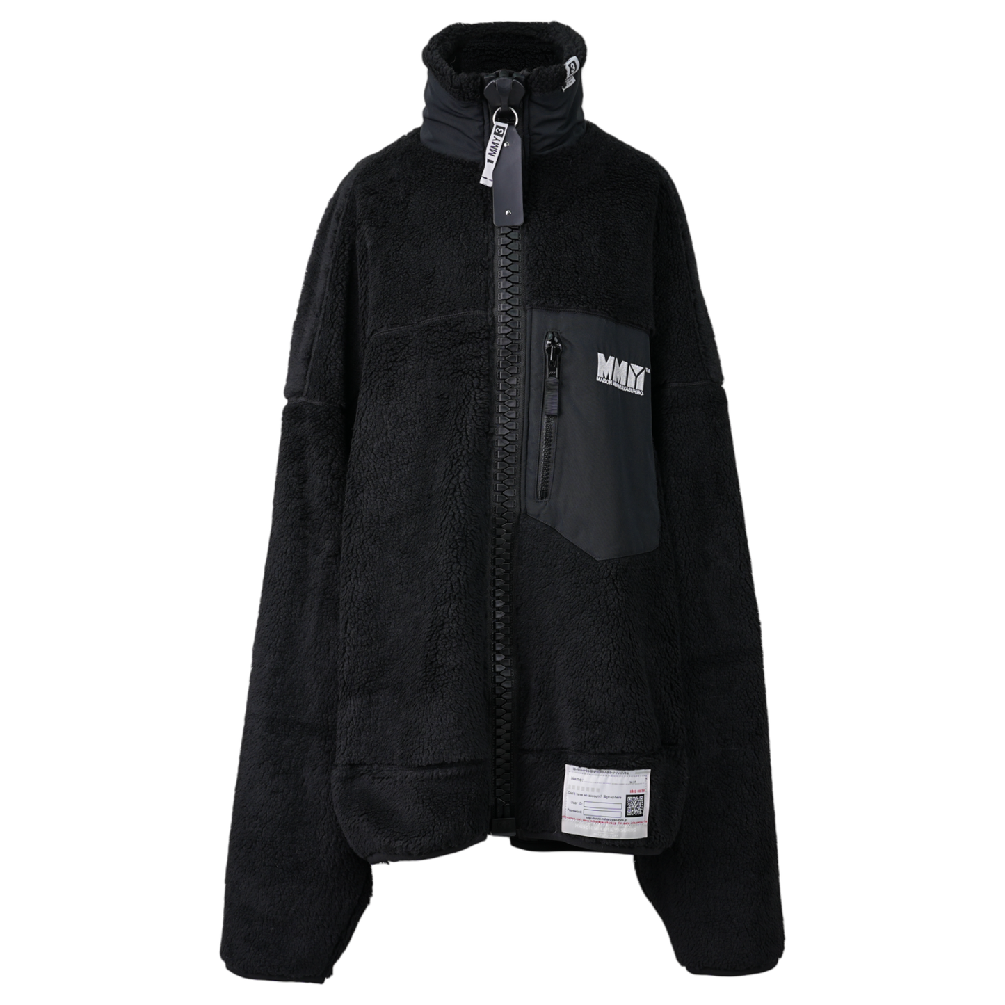 HUGE BOA BLOUSON / BLACK