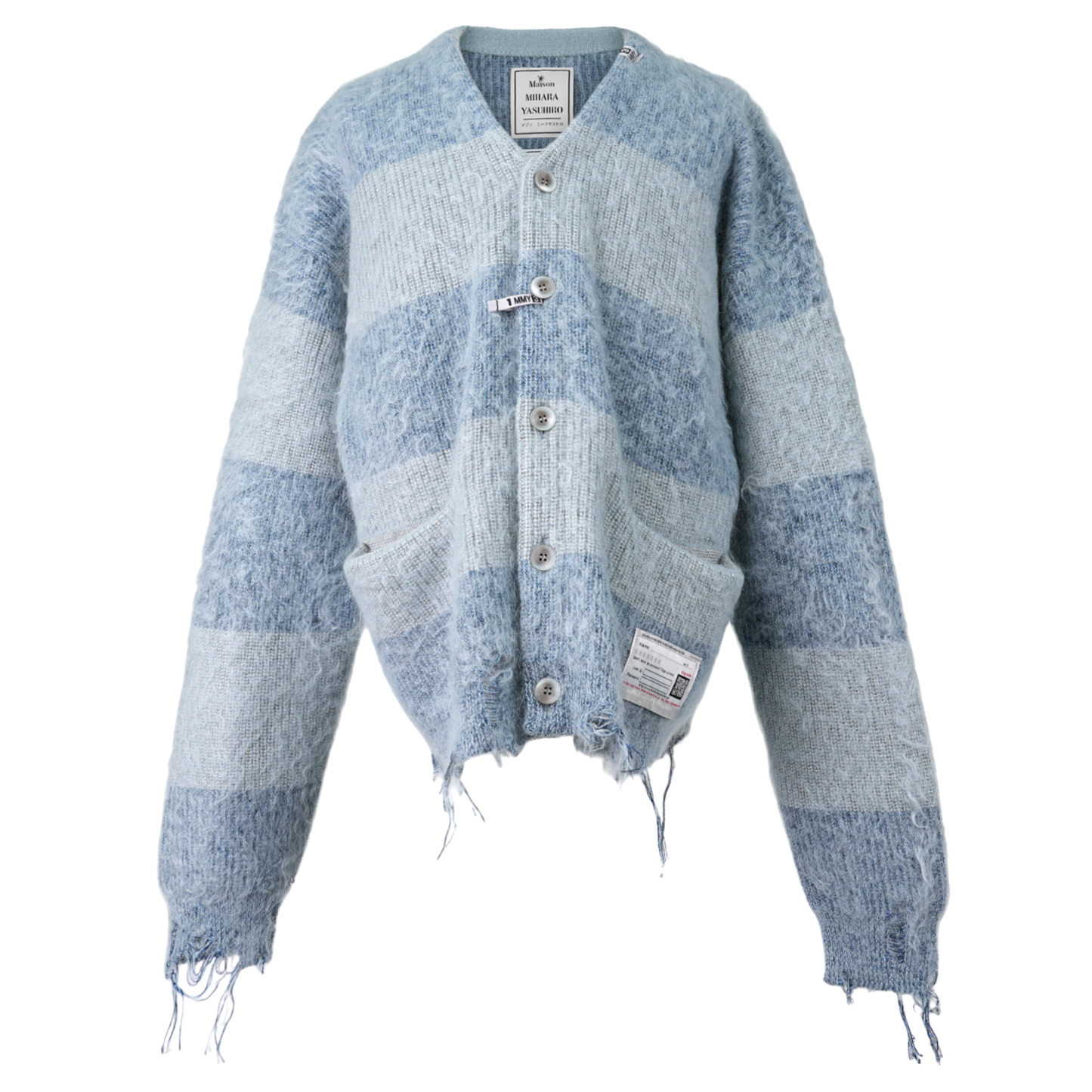 MOHAIR KNIT CARDIGAN / BLUE