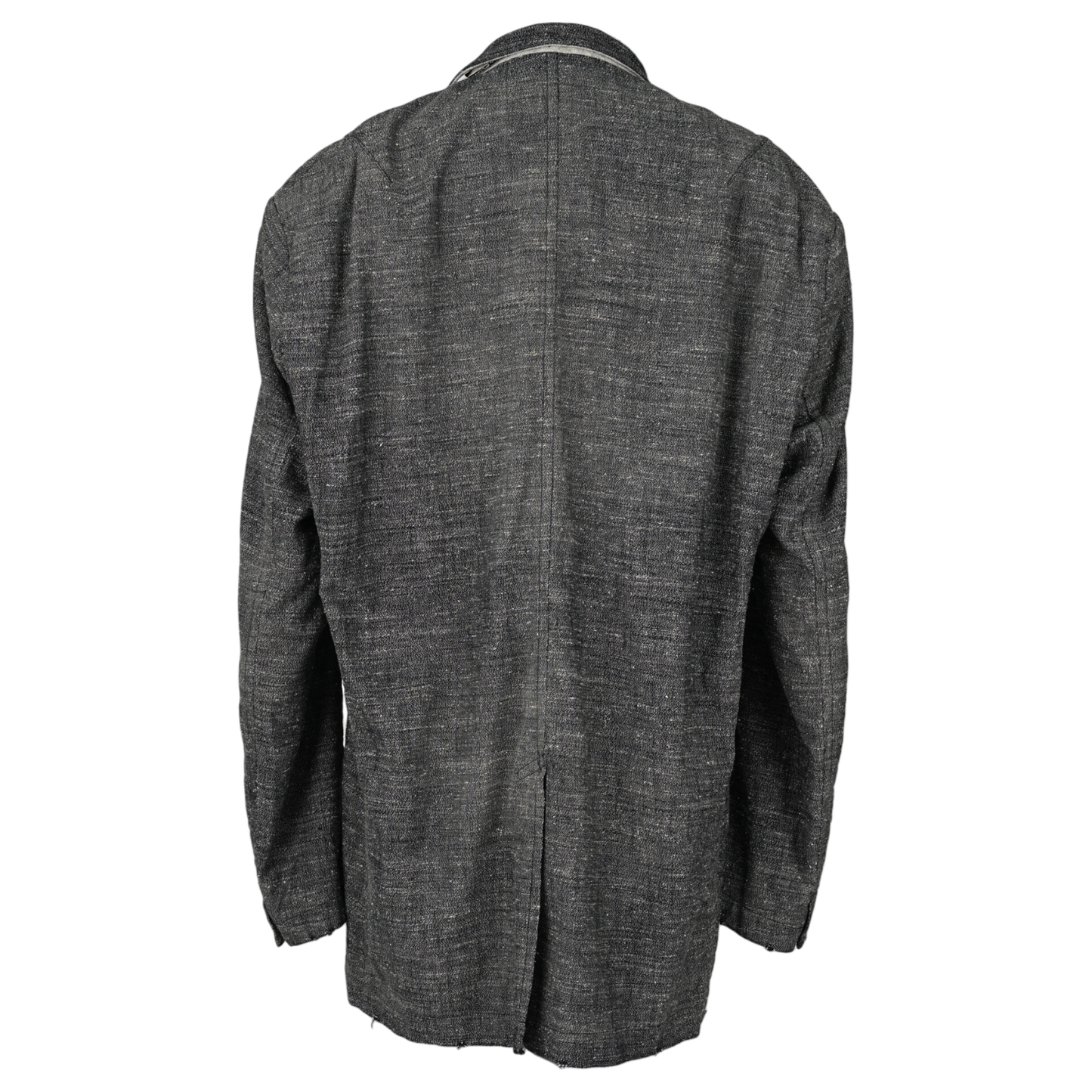 SLUB NEP TWEED BLAZER / BLACK