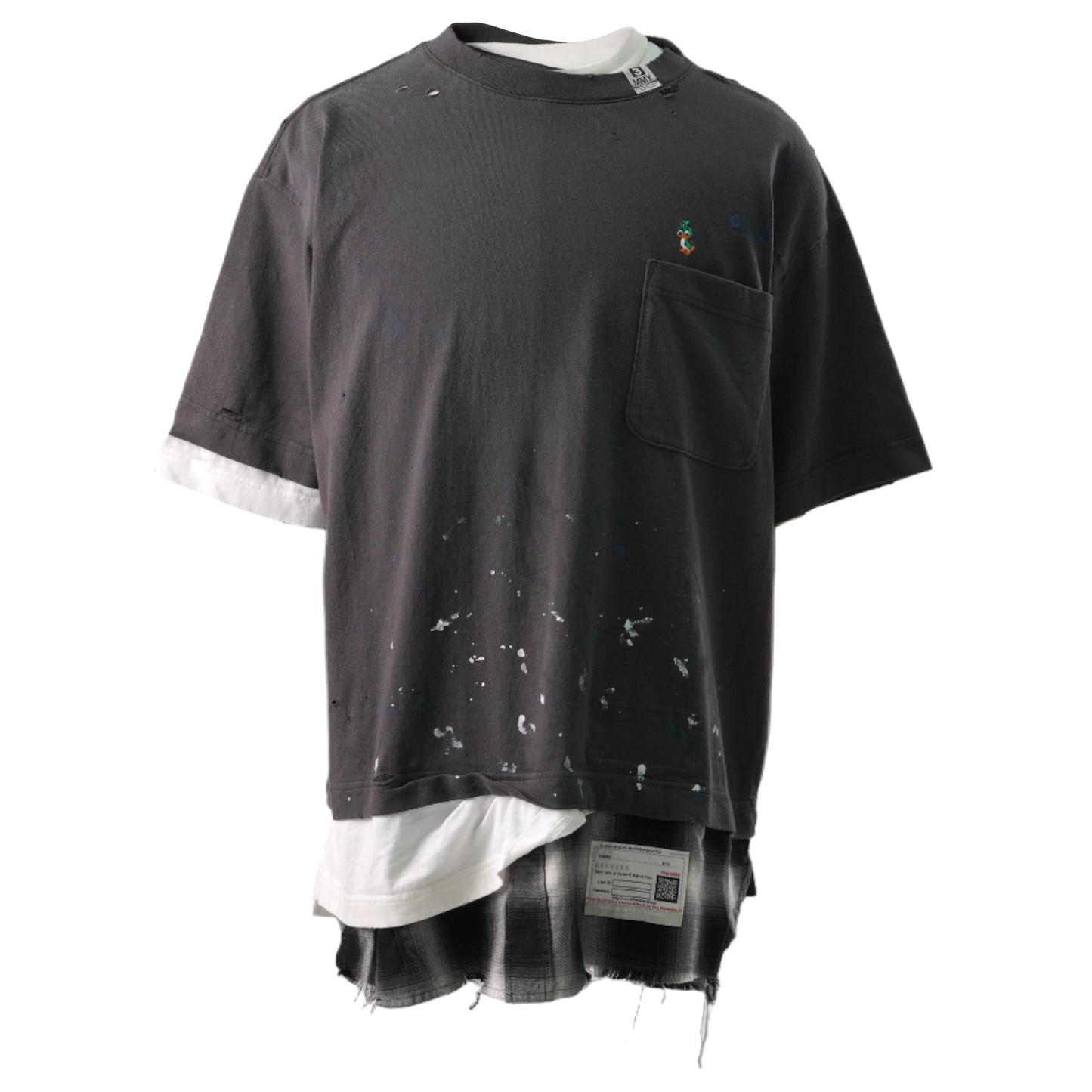 TRIPLE LAYERED TEE / BLACK