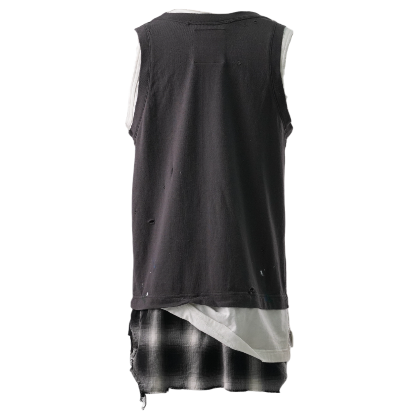 TRIPLE LAYERED TANK TOP / BLACK