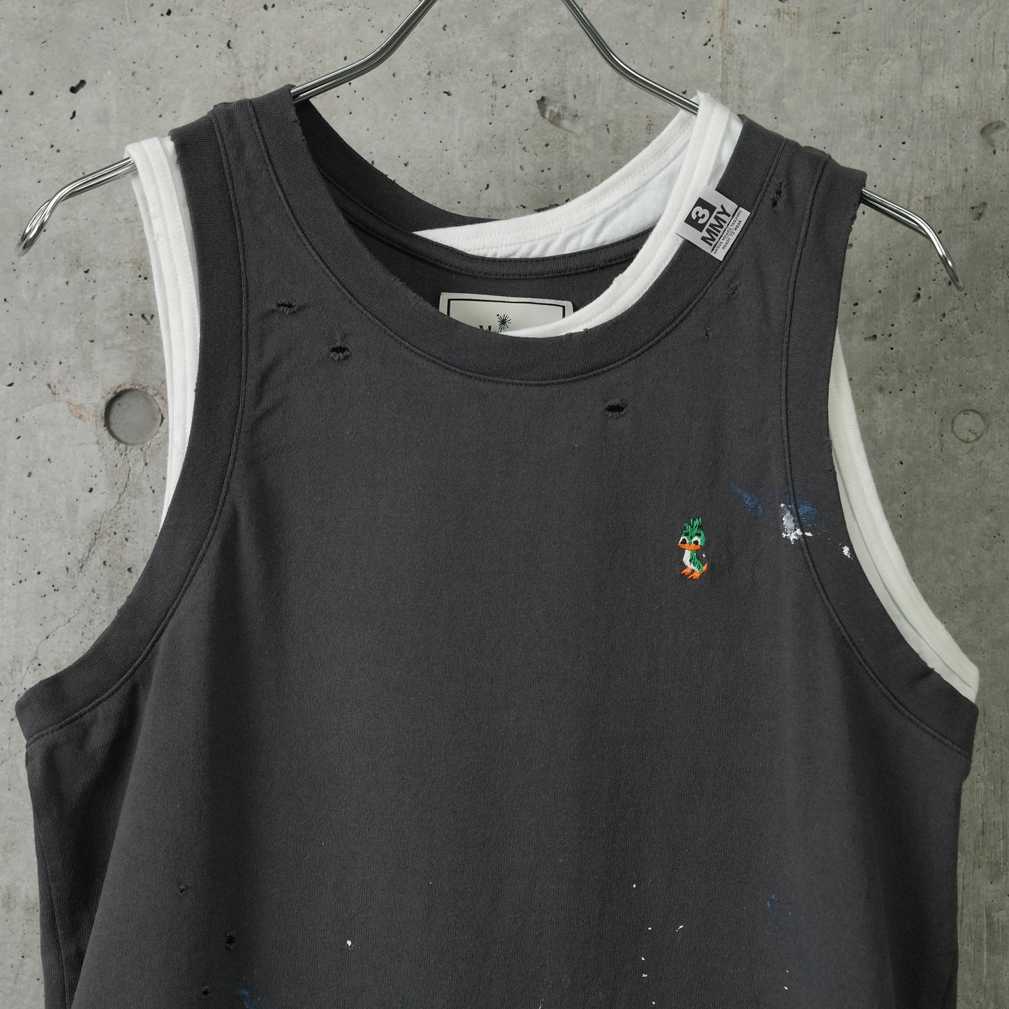 TRIPLE LAYERED TANK TOP / BLACK