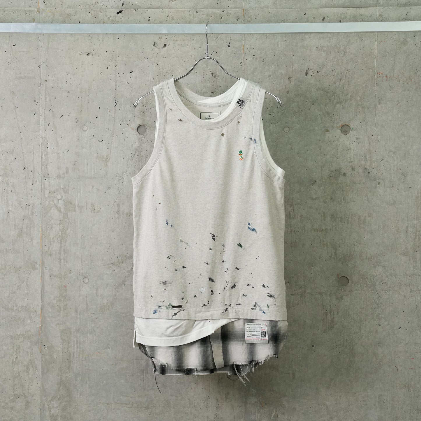 TRIPLE LAYERED TANK TOP / WHITE